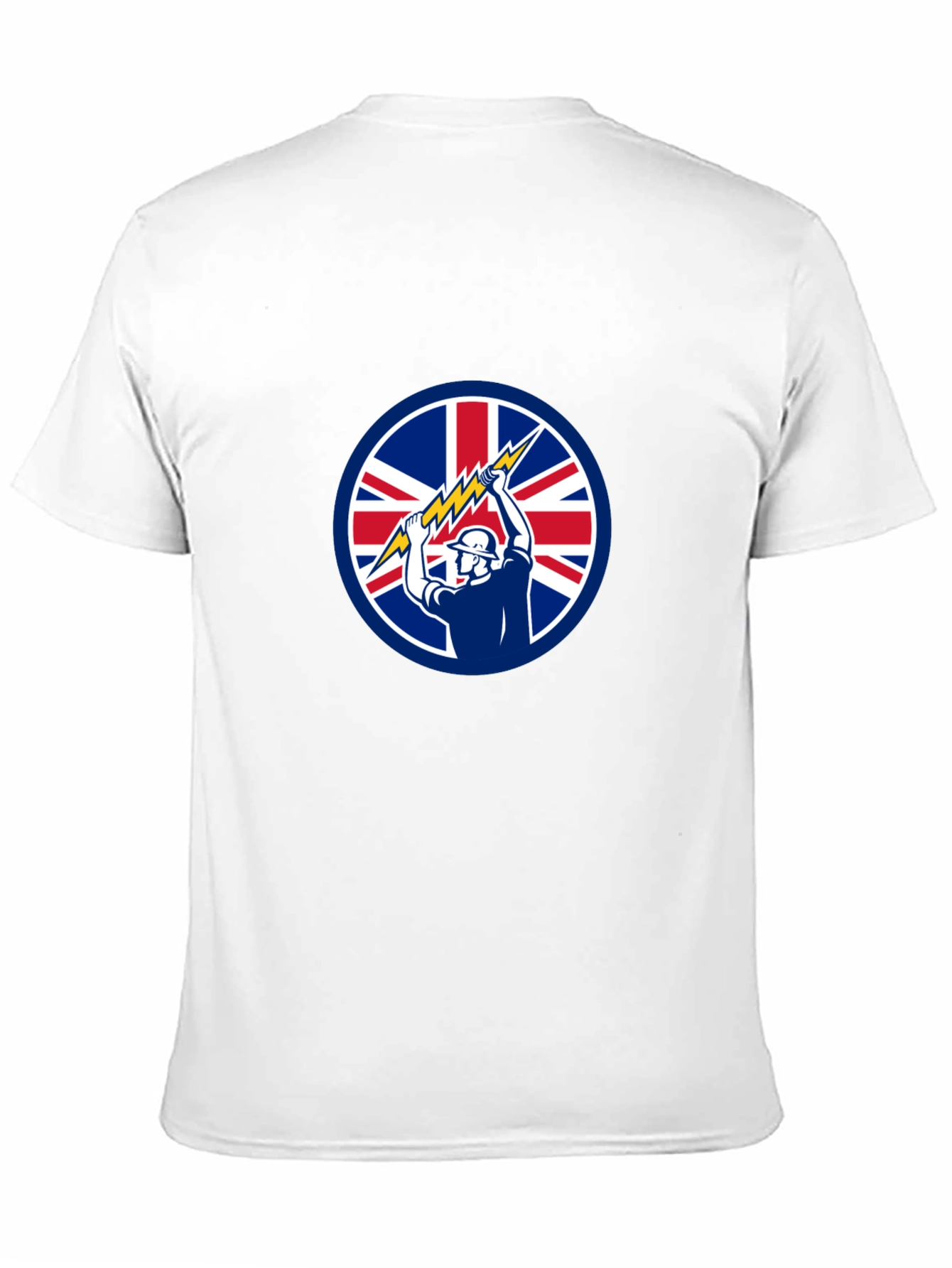 Black British Electrician Graphic T-Shirt view 11