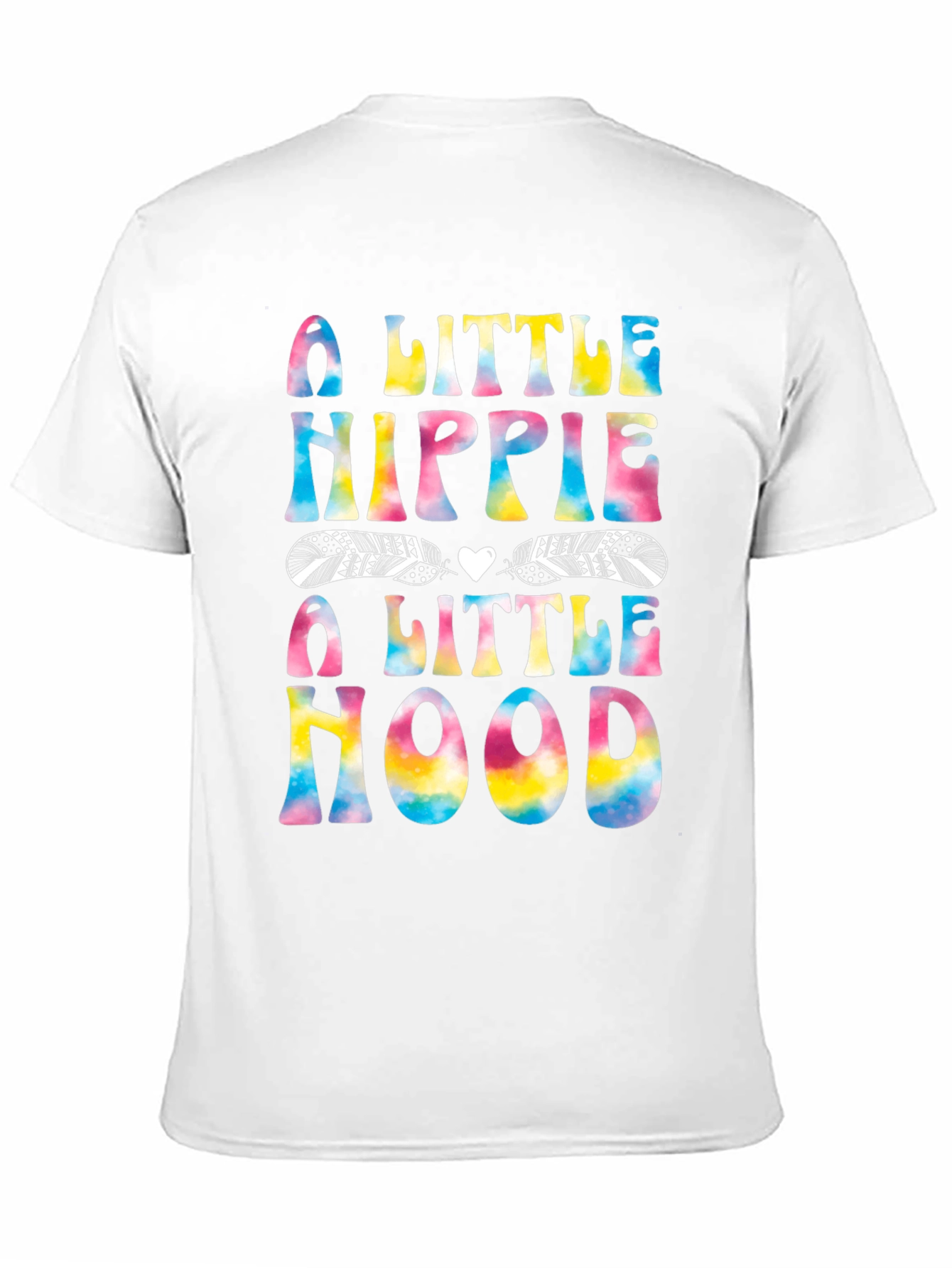 Black A Little Hippie A Little Hood T-Shirt view 11