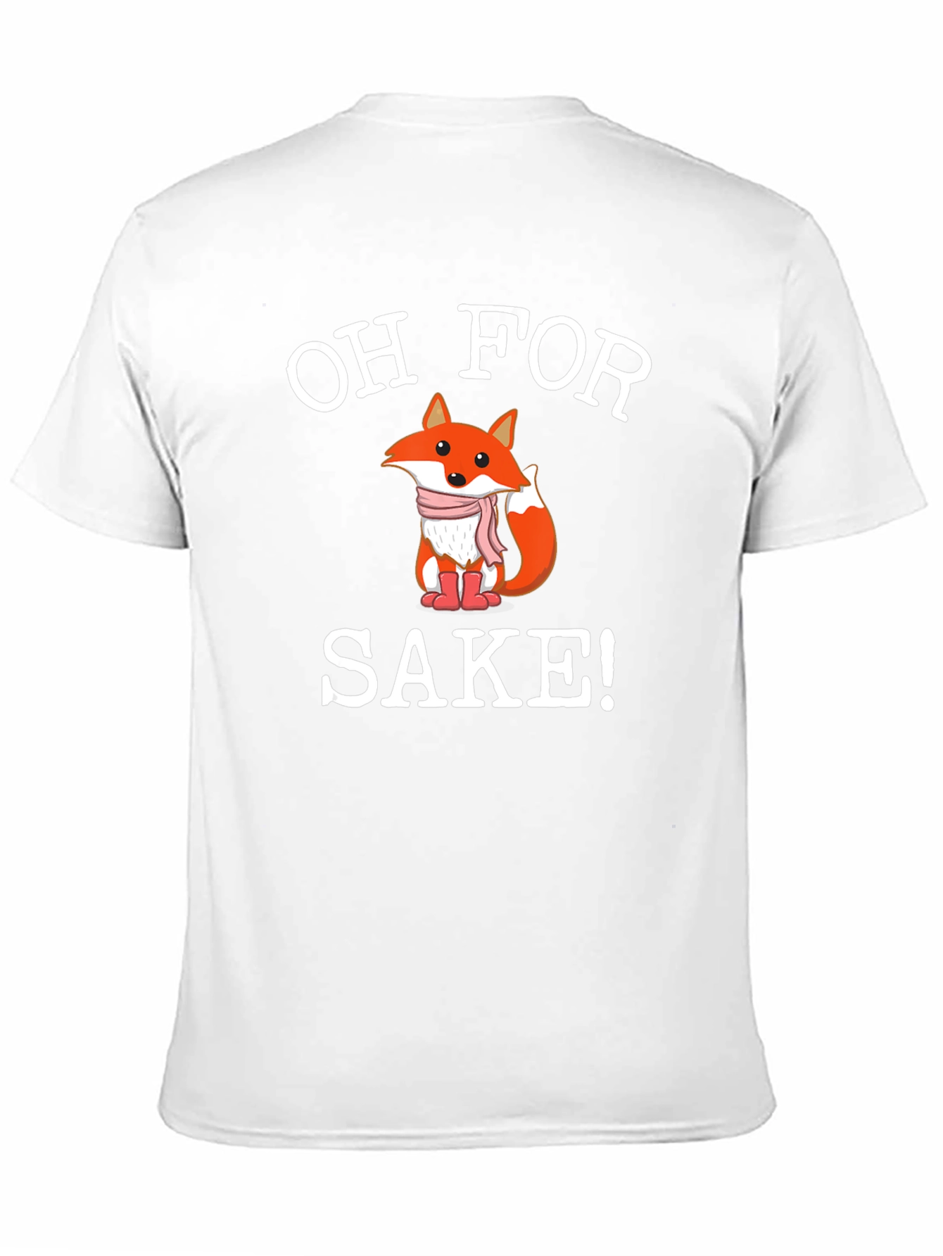 Black Oh For Fox Sake! Novelty Graphic Tee view 11