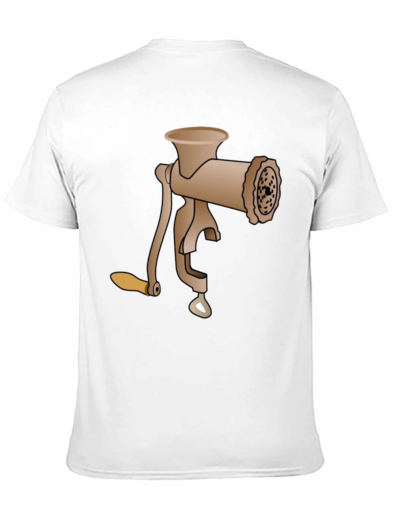 Black Meat Grinder Tee - Novelty Graphic T-Shirt view 11