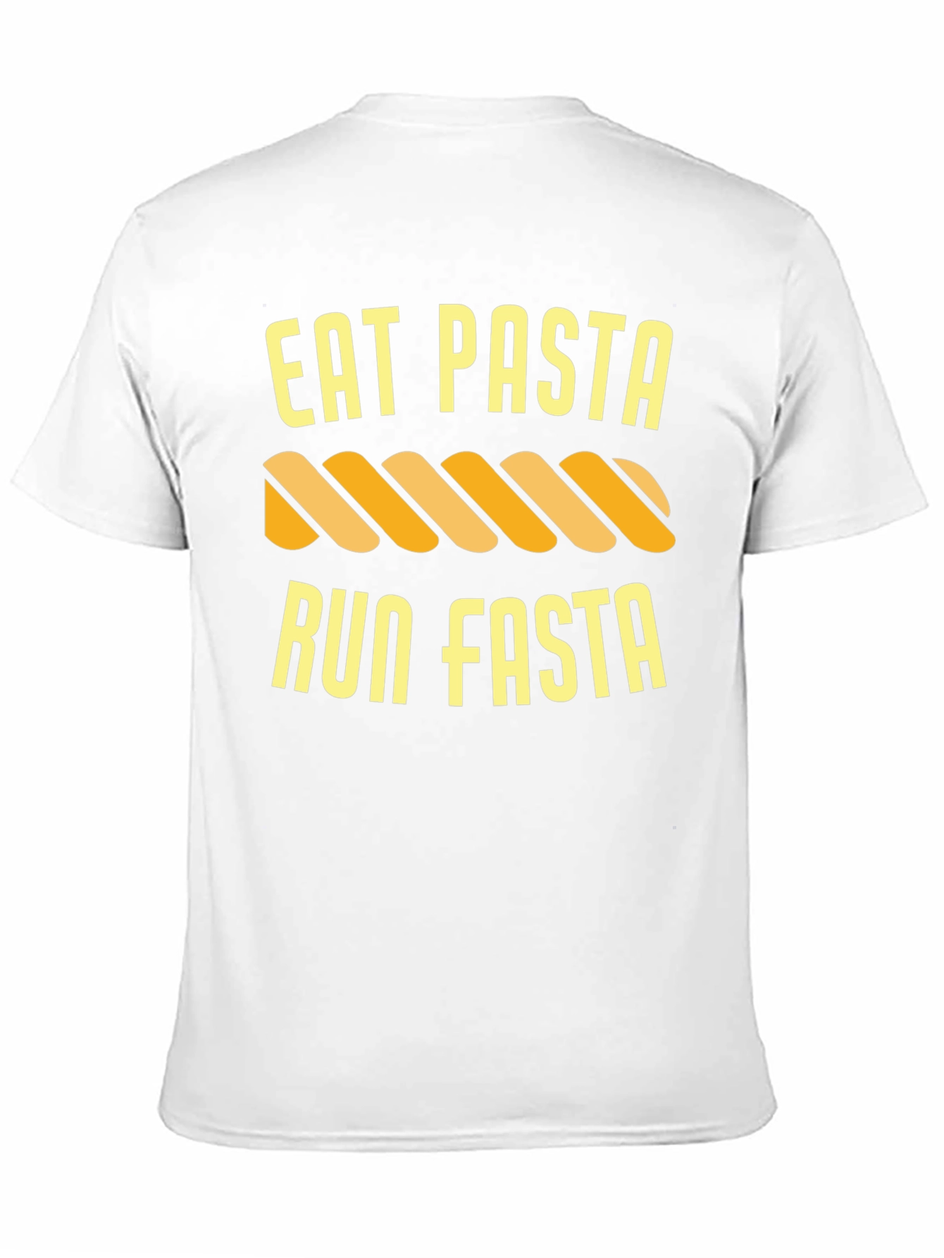 Black Eat Pasta Run Fasta Funny T-Shirt view 11