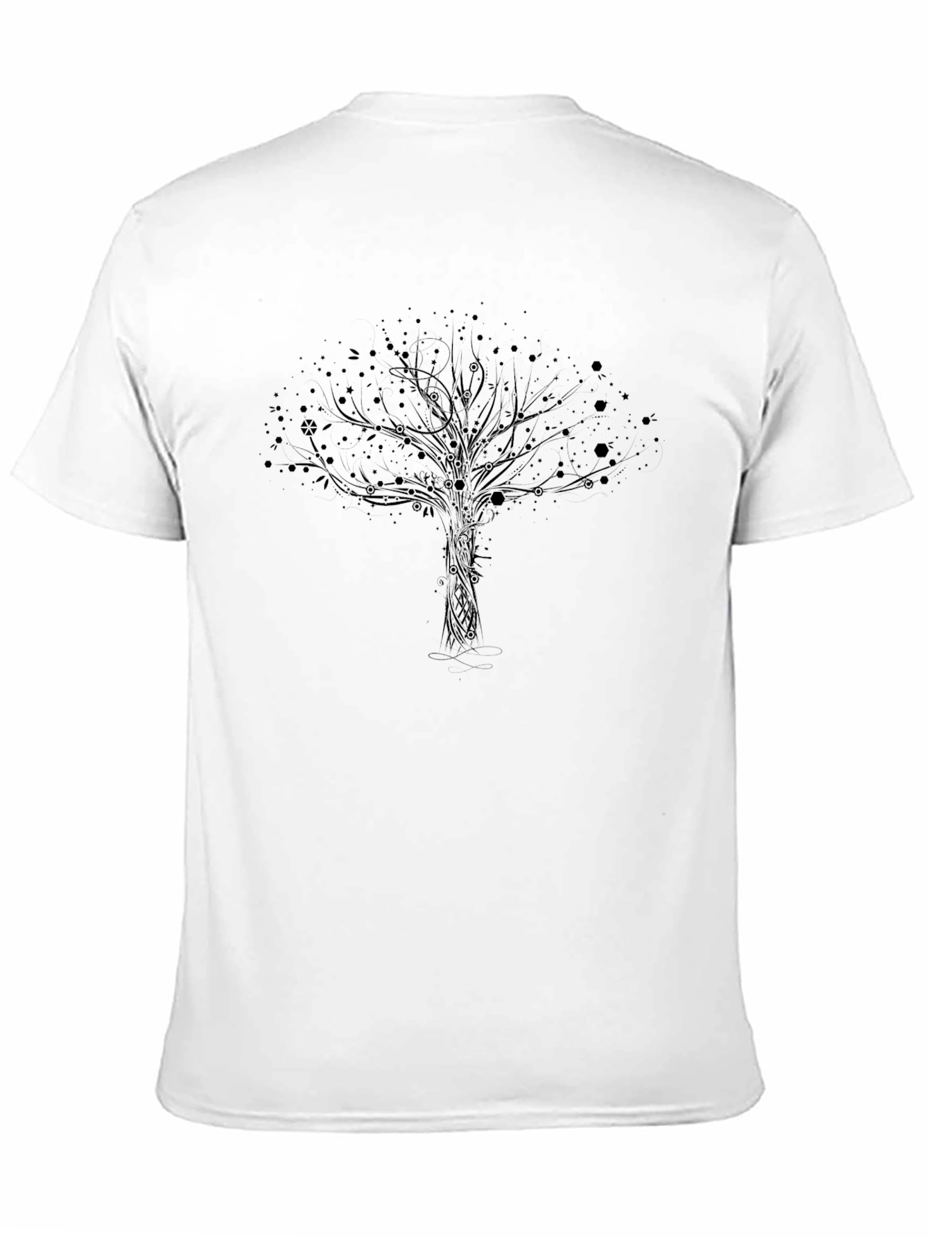 Black Black Tree Graphic Tee - Men's Casual Short Sleeve Shirt view 11