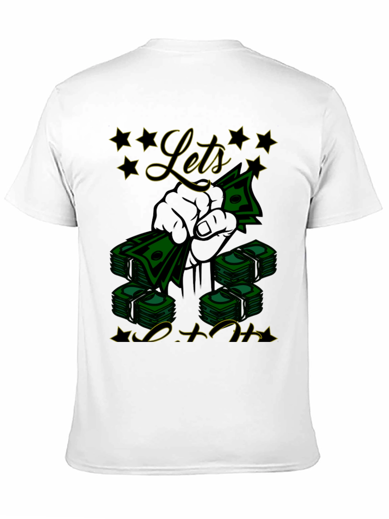 Black Let's Get That Money Black T-Shirt view 11