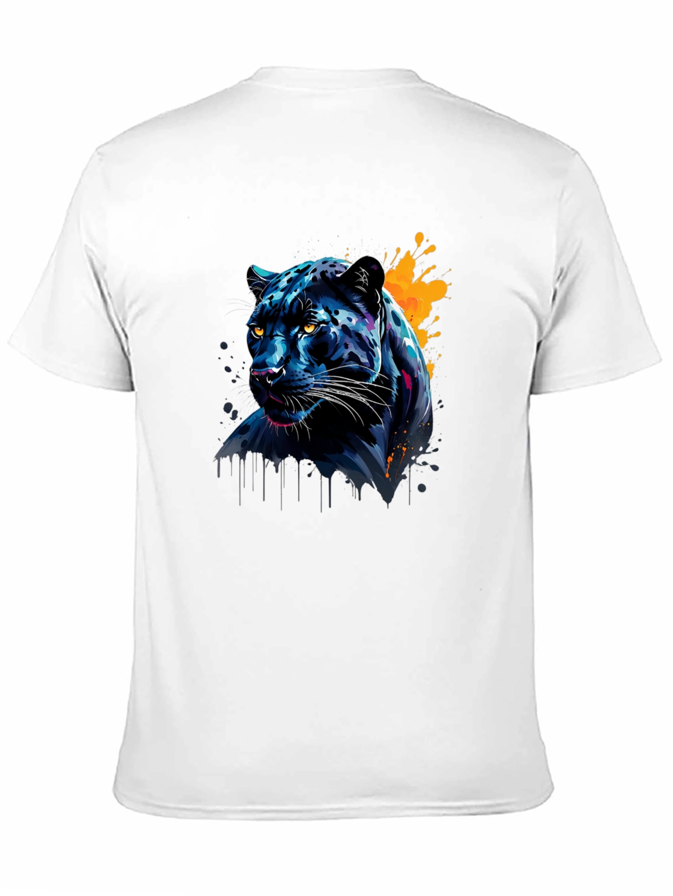 Black Bold Black Panther Graphic T-Shirt view 11