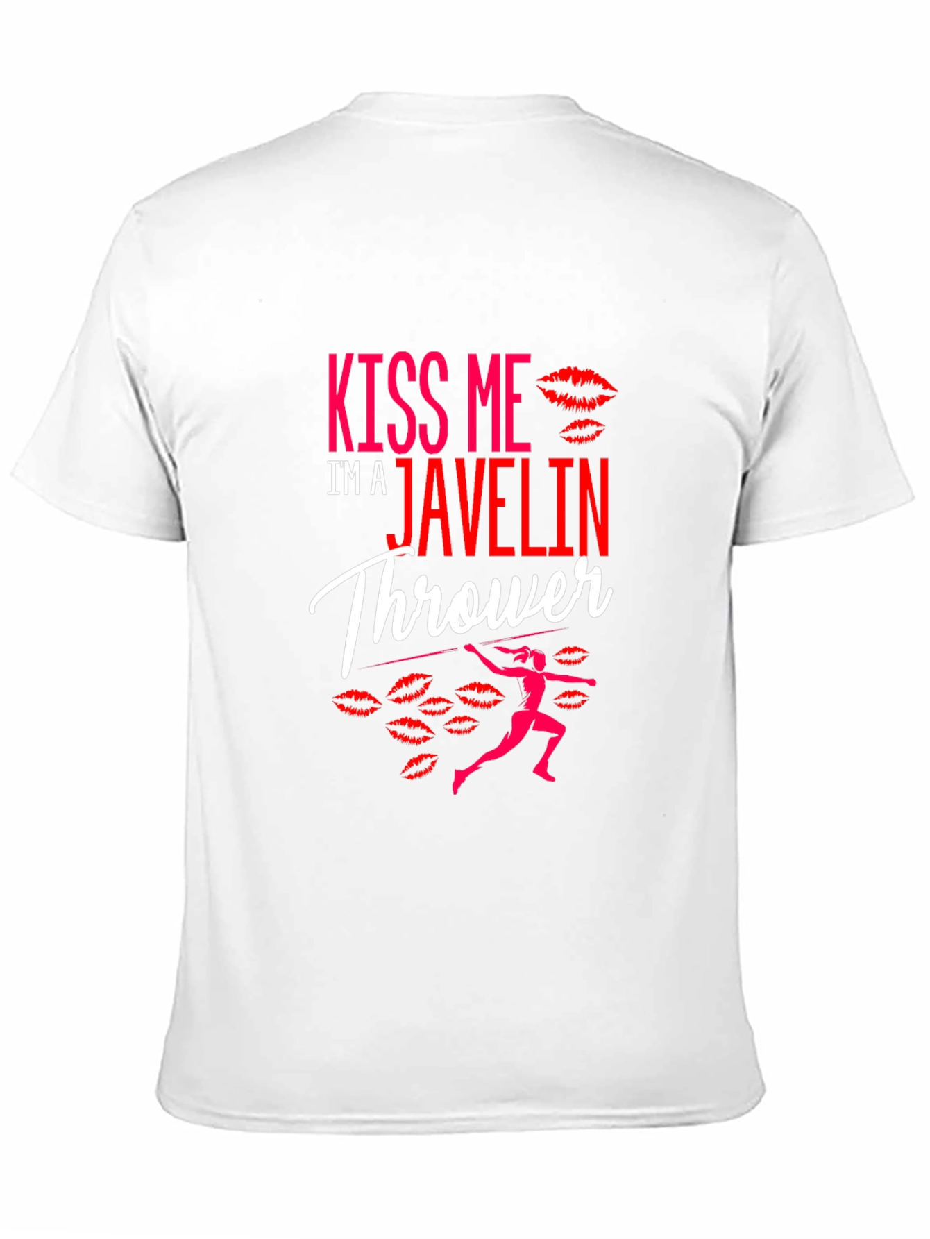 Black Kiss Me I'm A Javelin Thrower Black T-Shirt view 11