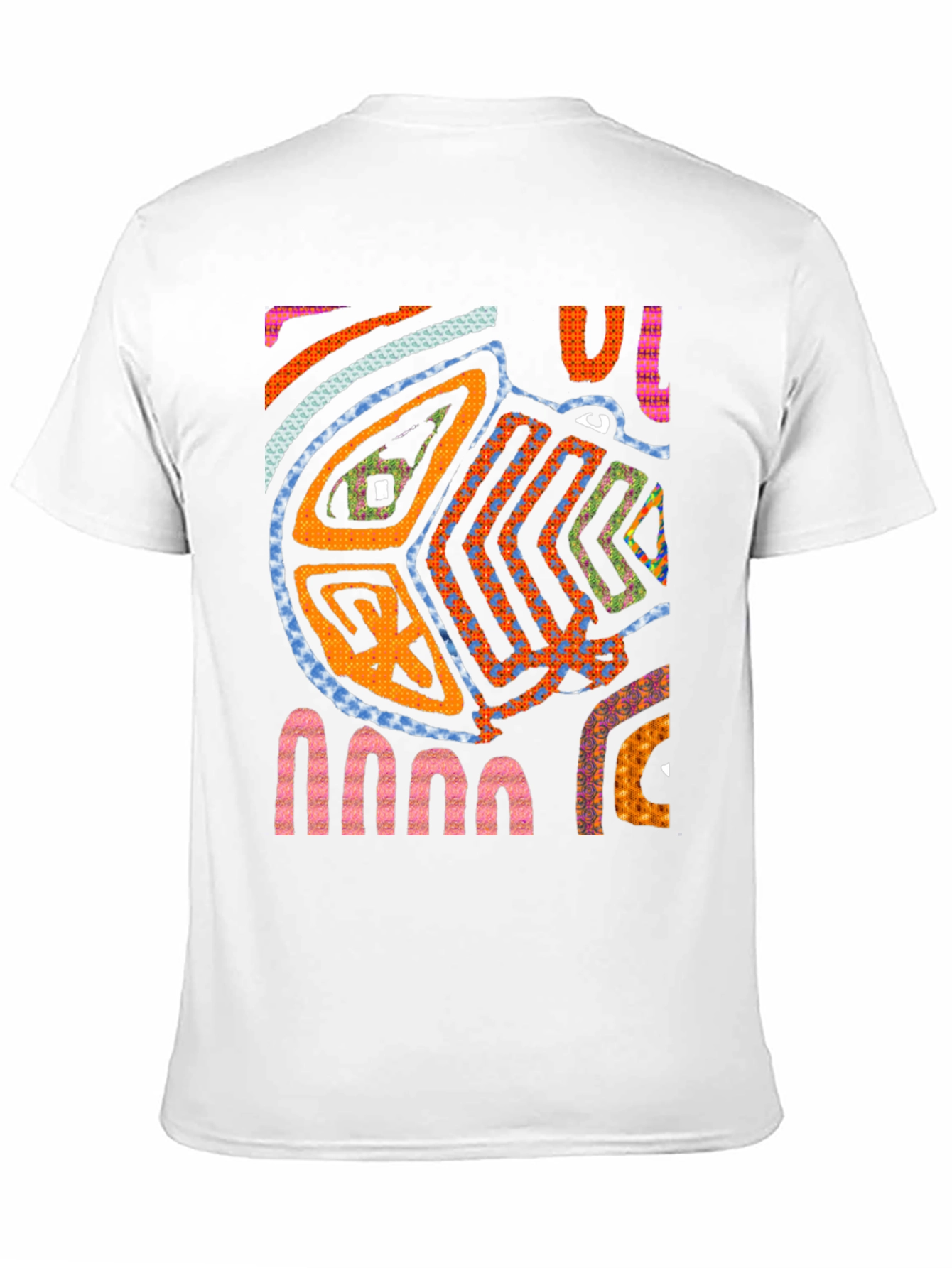 Black Abstract Art Tee - Unique Graphic Print T-Shirt view 11