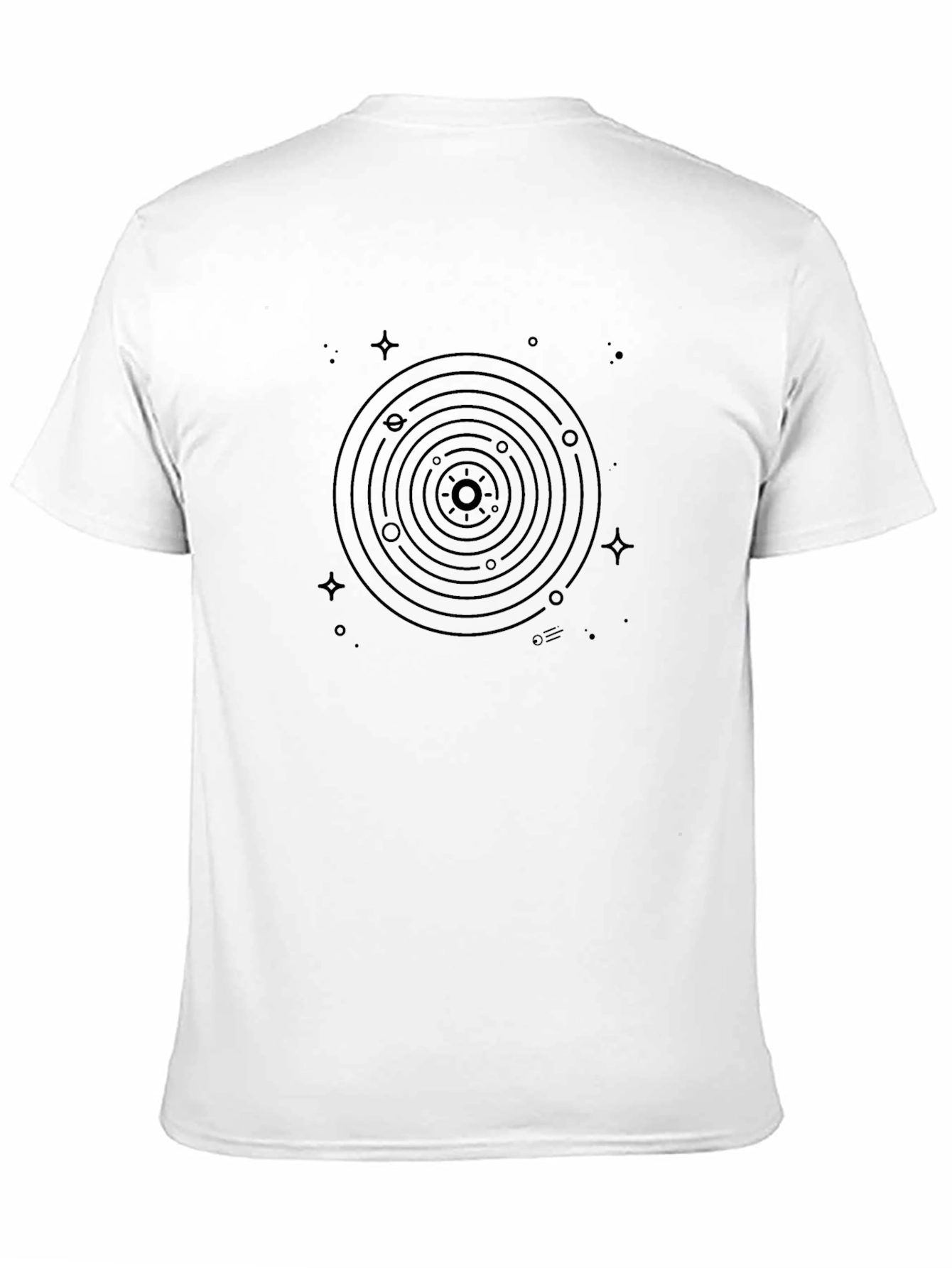 Black Solar System Graphic T-Shirt - Astronomy Tee view 11