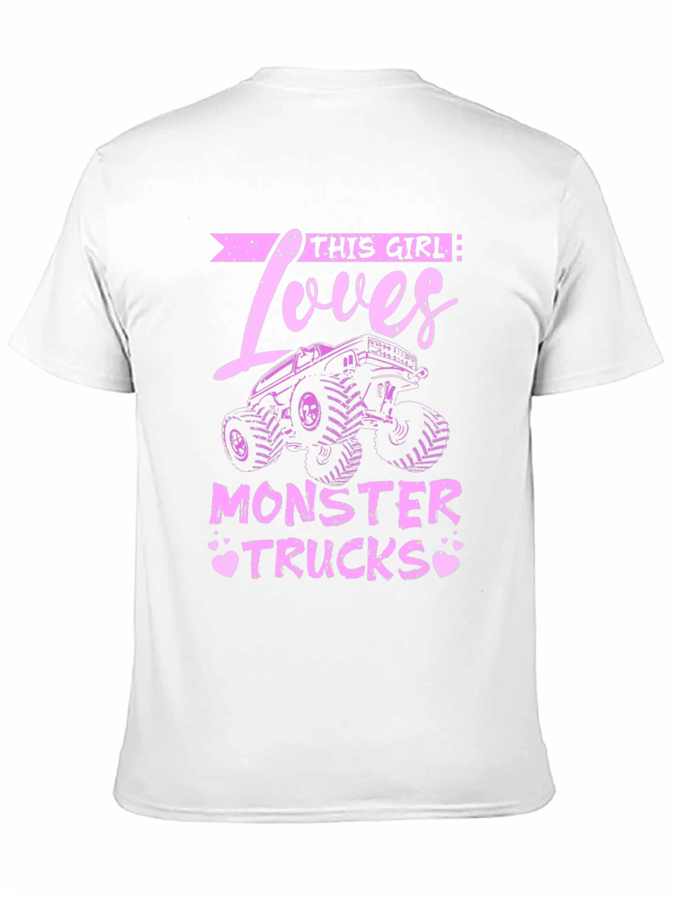 Black This Girl Loves Monster Trucks Black T-Shirt view 11