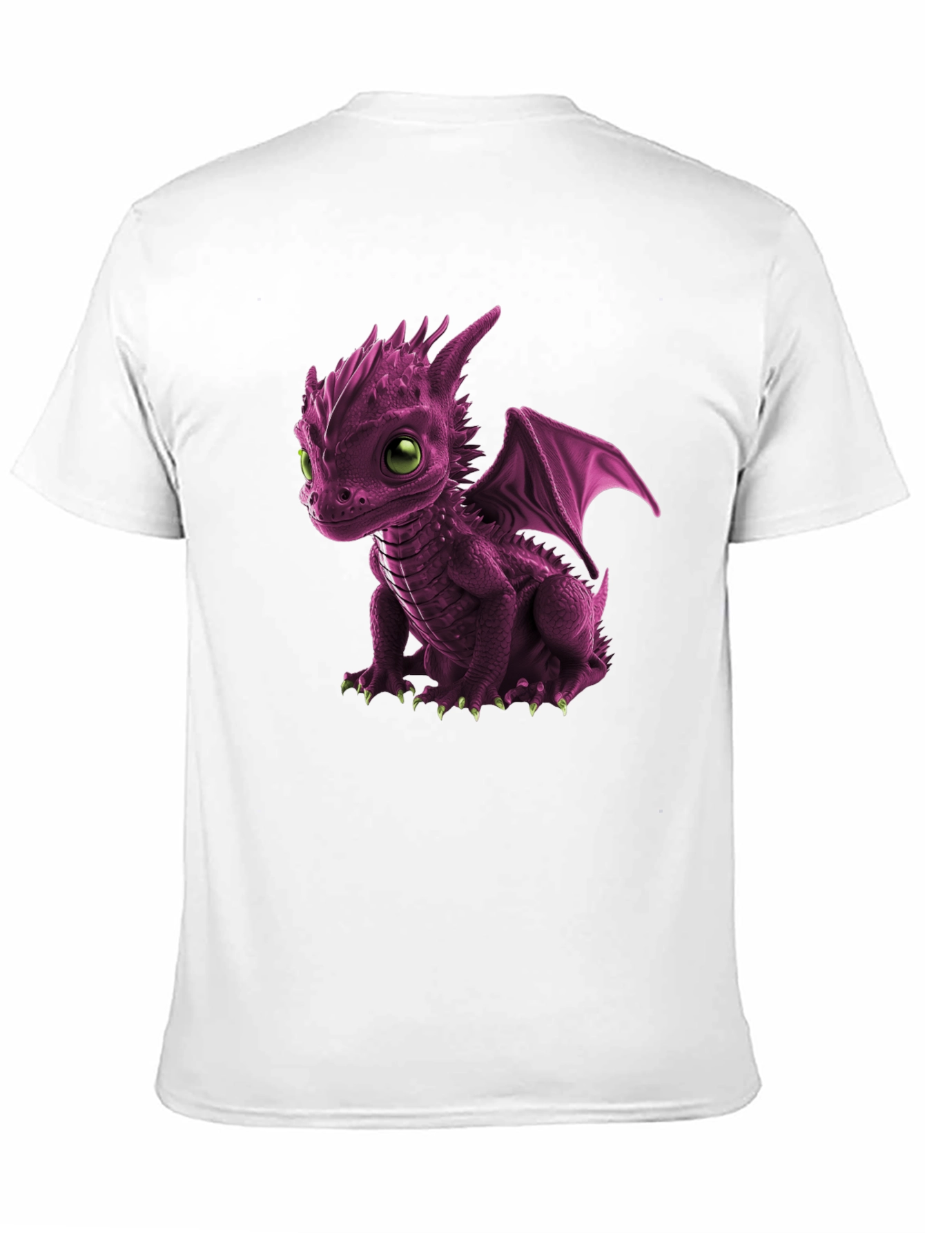 Black Cute Dragon Graphic Tee - Unique Design view 11