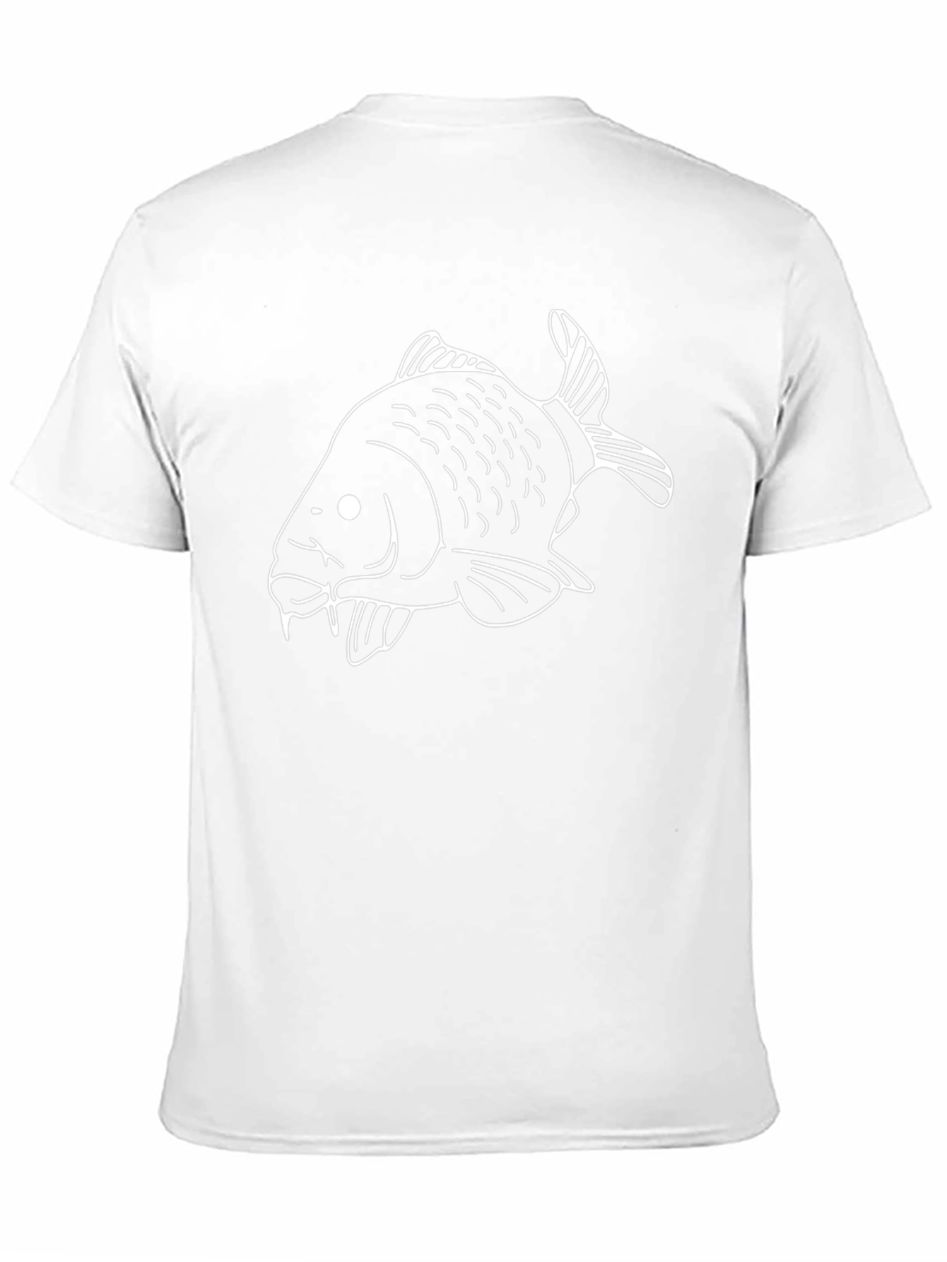 Black Black T-Shirt with Fish Graphic Print view 11