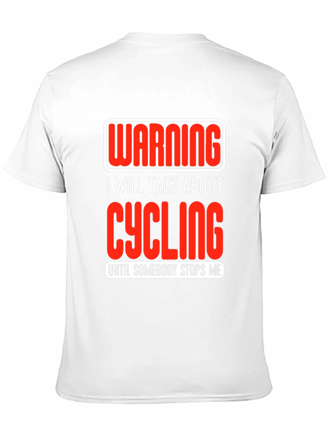 Black Cycling Enthusiast T-Shirt - Warning I Will Talk About Cycling view 11