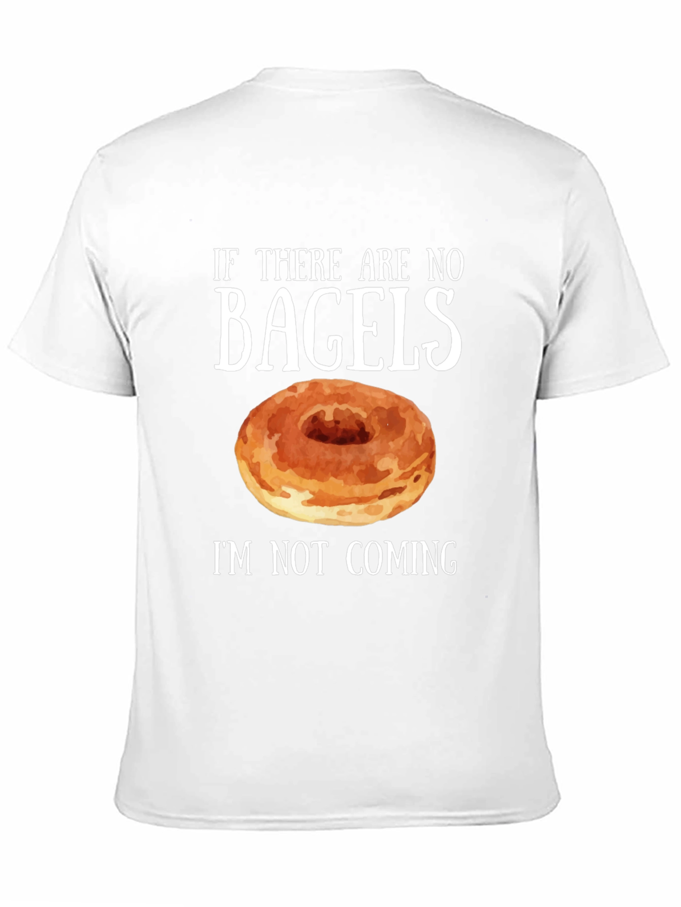 Black Funny Bagel Lover T-Shirt view 11
