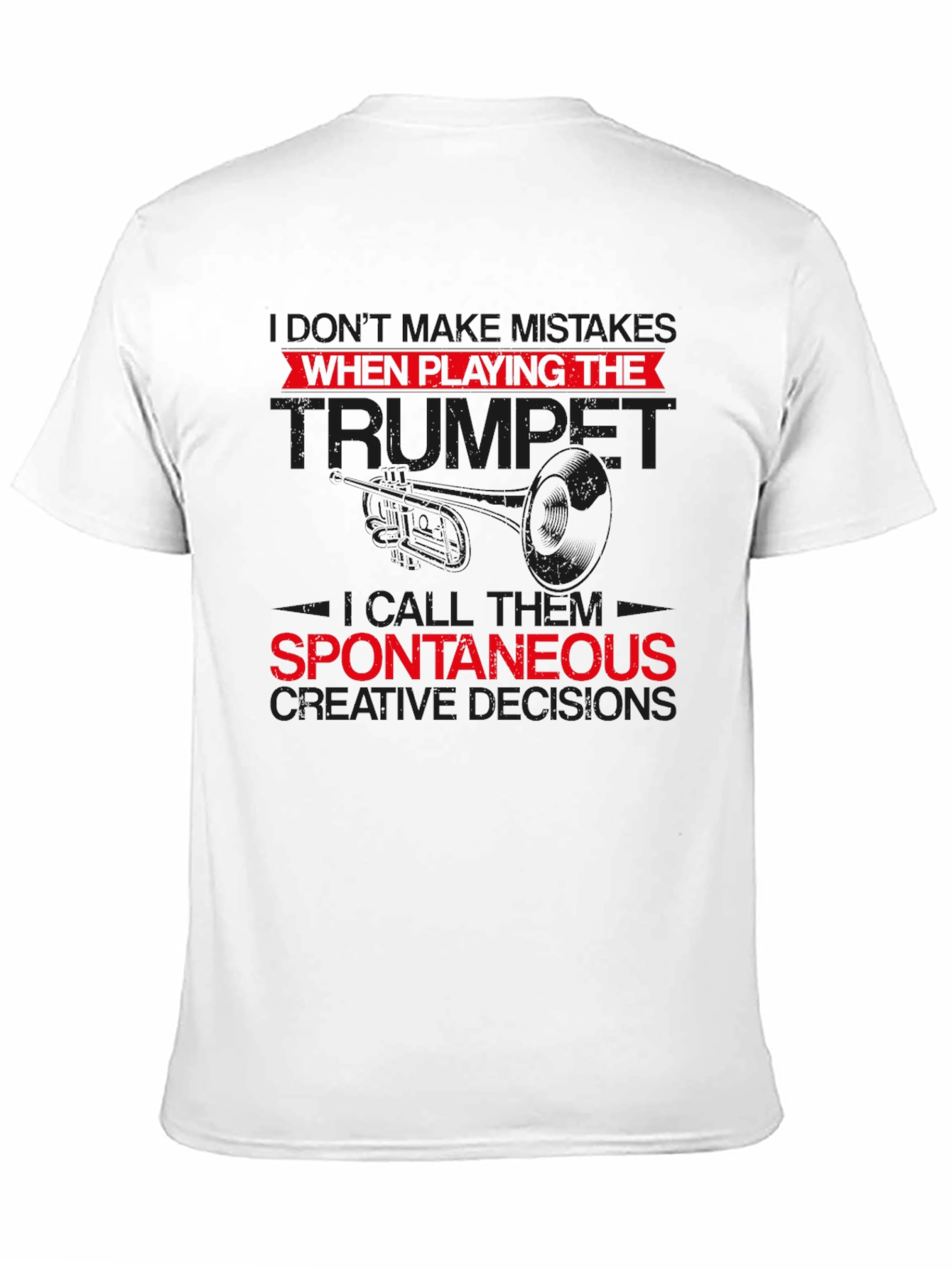 Black Trumpet Player Funny Graphic T-Shirt view 11