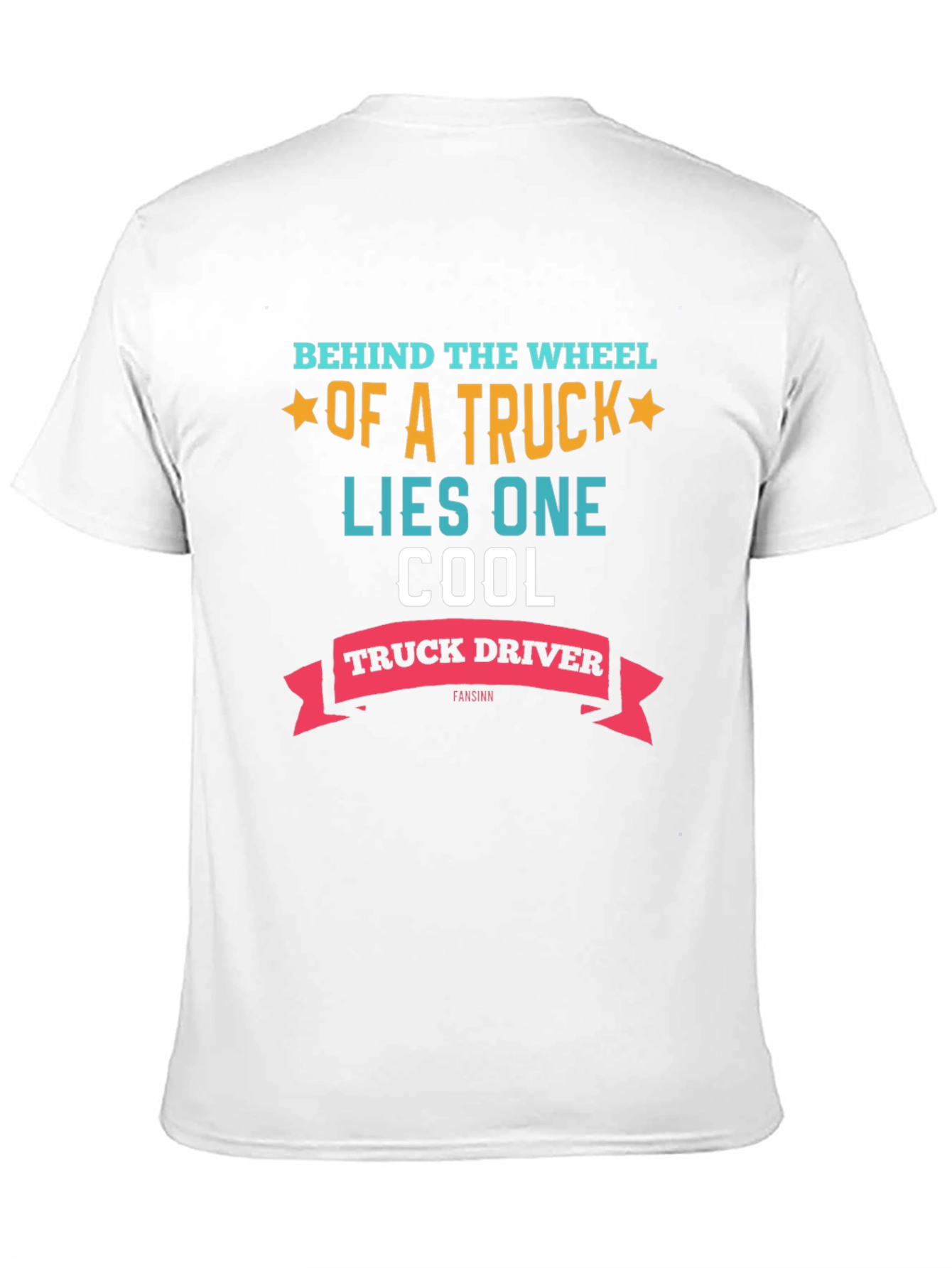 Black Cool Truck Driver Graphic Tee - Black view 11