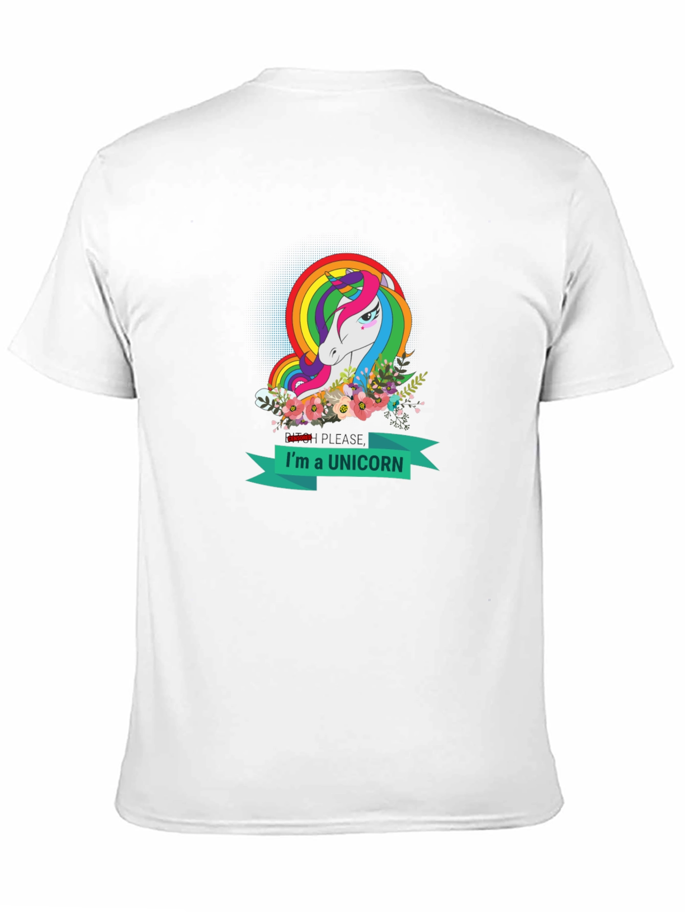 Black I'm a Unicorn T-Shirt - Rainbow Unicorn Design view 11