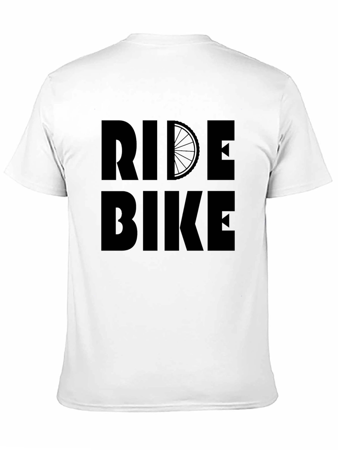 Black Ride Bike Graphic T-Shirt - Black Casual Tee view 11