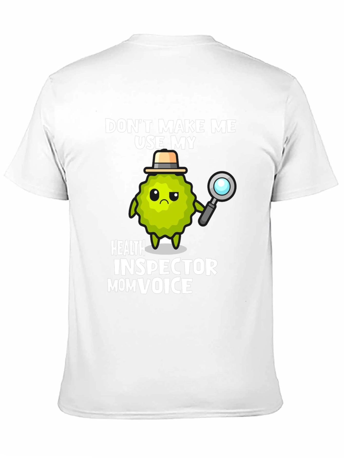 Black Health Inspector Mom Voice Graphic T-Shirt view 11