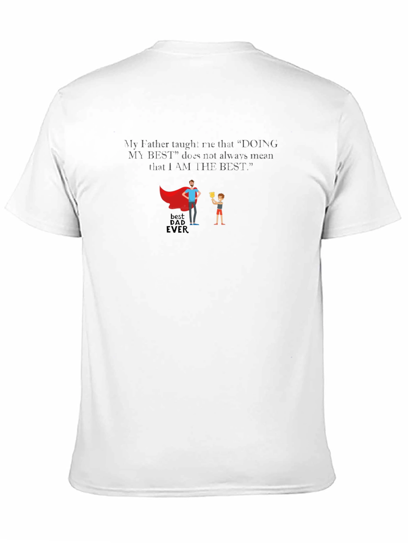 Black Best Dad Ever Graphic T-Shirt view 11