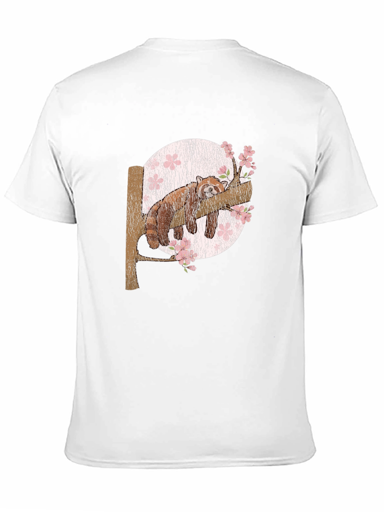 Black Red Panda Slumber T-Shirt: Unique Animal Graphic Tee view 11