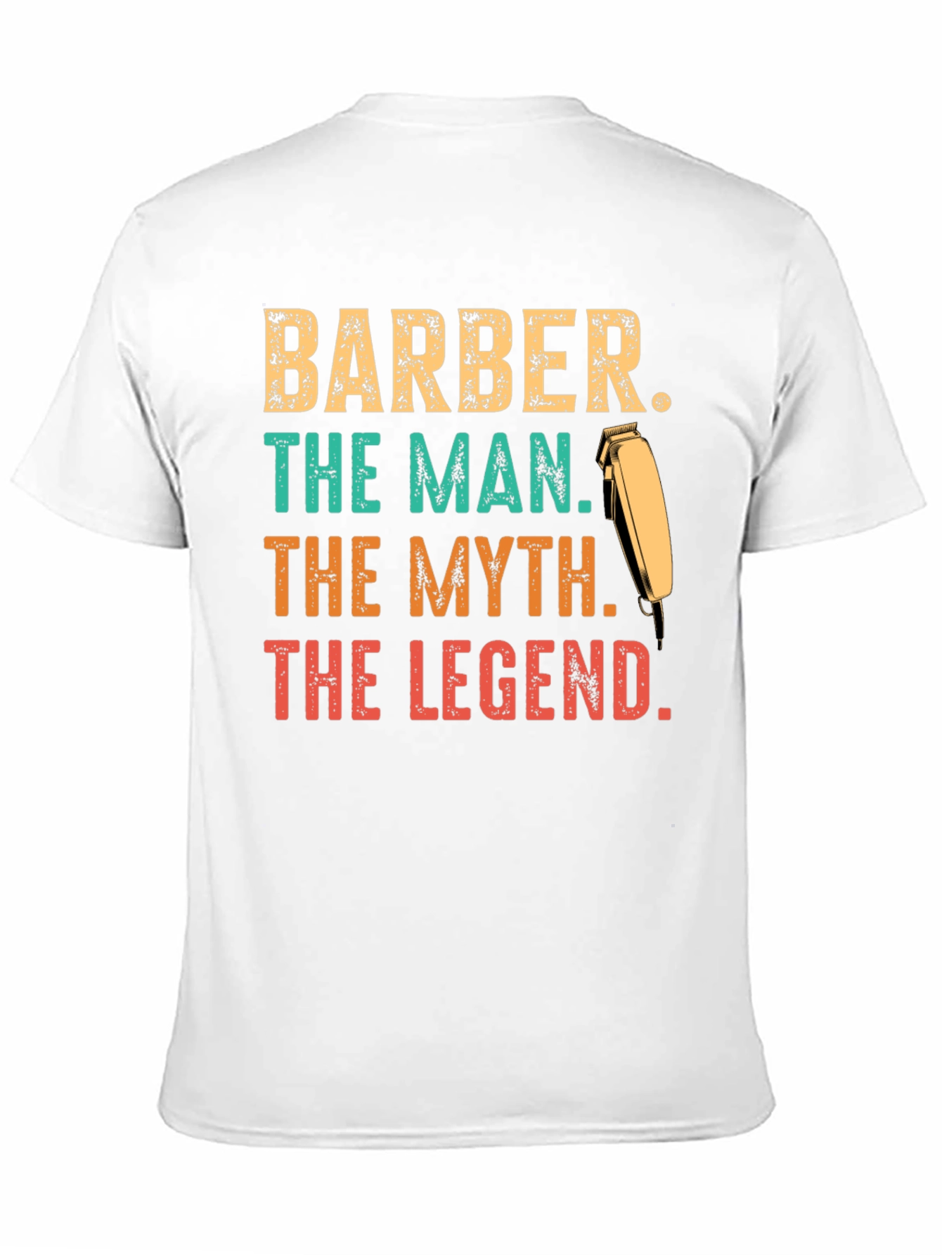 Black Barber The Man The Myth The Legend T-Shirt view 11