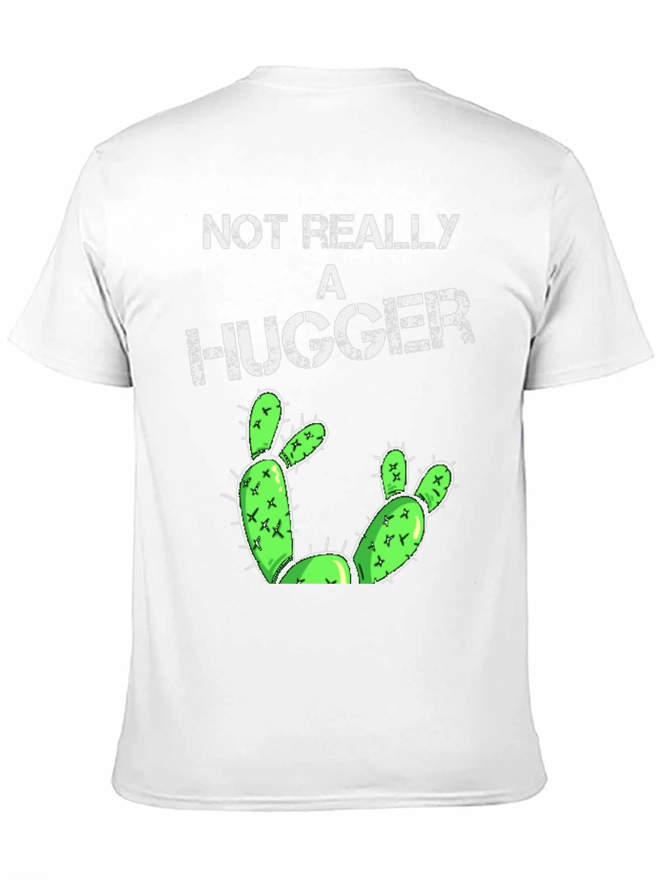 Black Not Really A Hugger Cactus Graphic Tee view 11