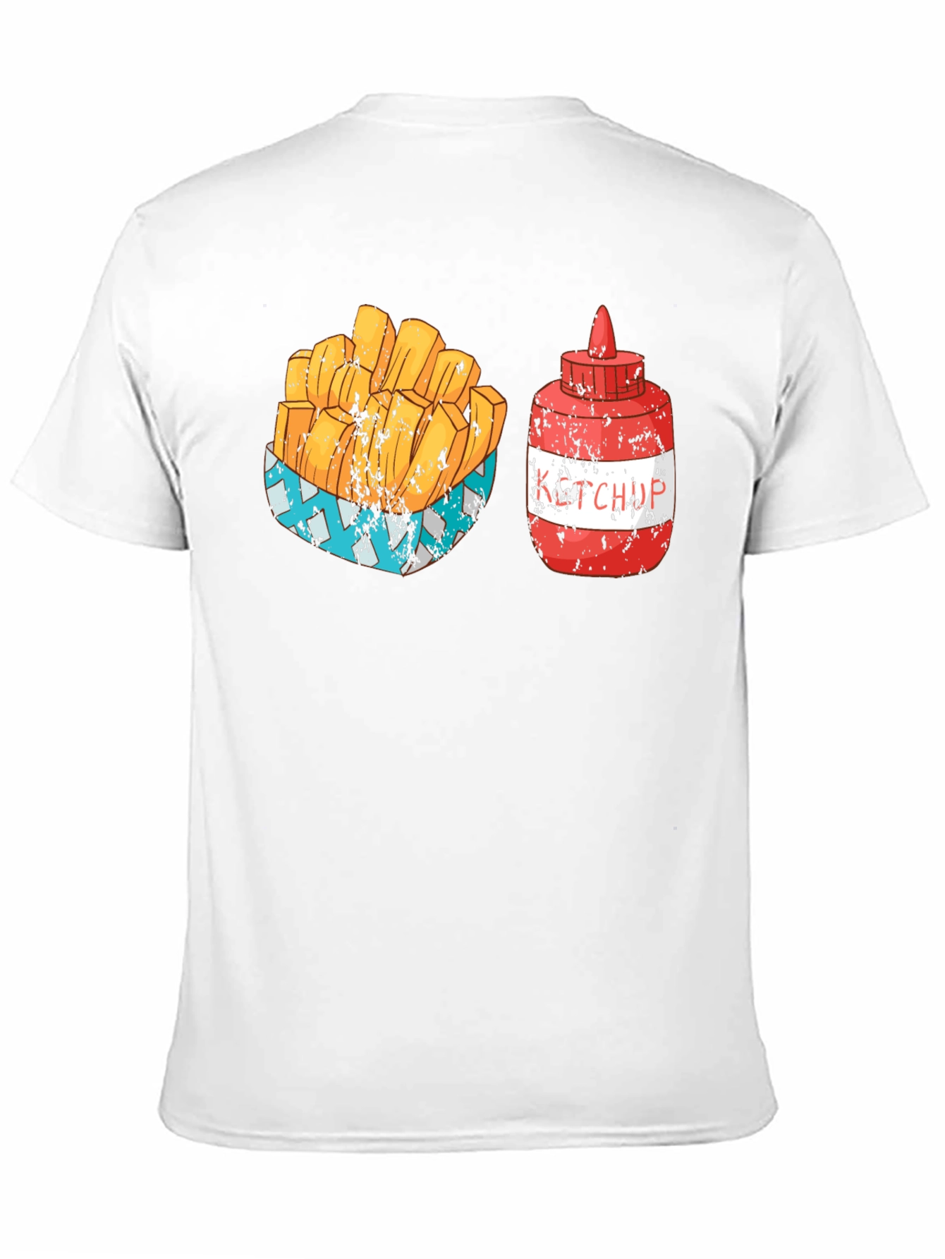 Black Fries & Ketchup Graphic Tee - Food Lover's Delight view 11