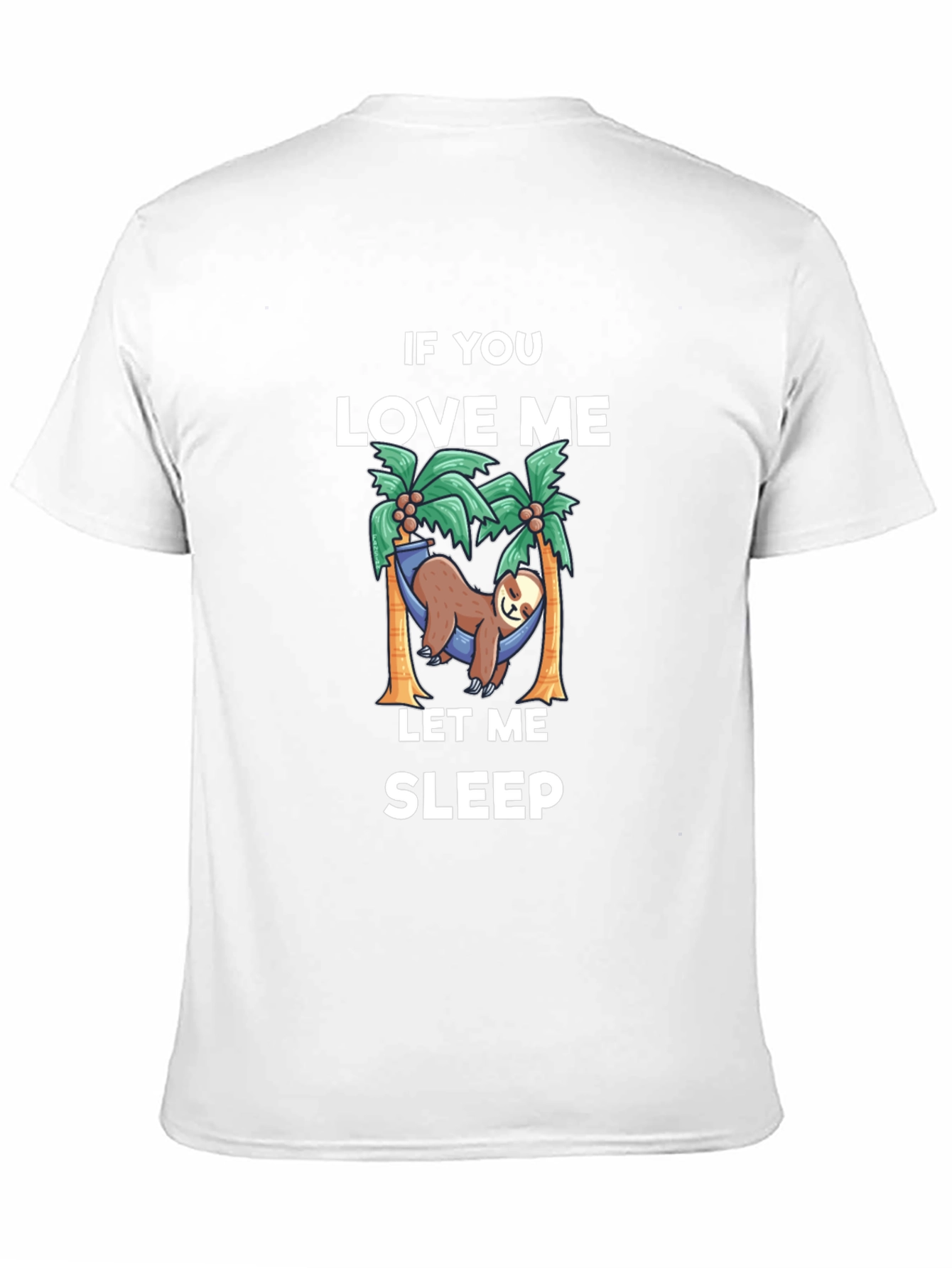 Black Relaxed Sloth T-Shirt: If You Love Me Let Me Sleep view 11