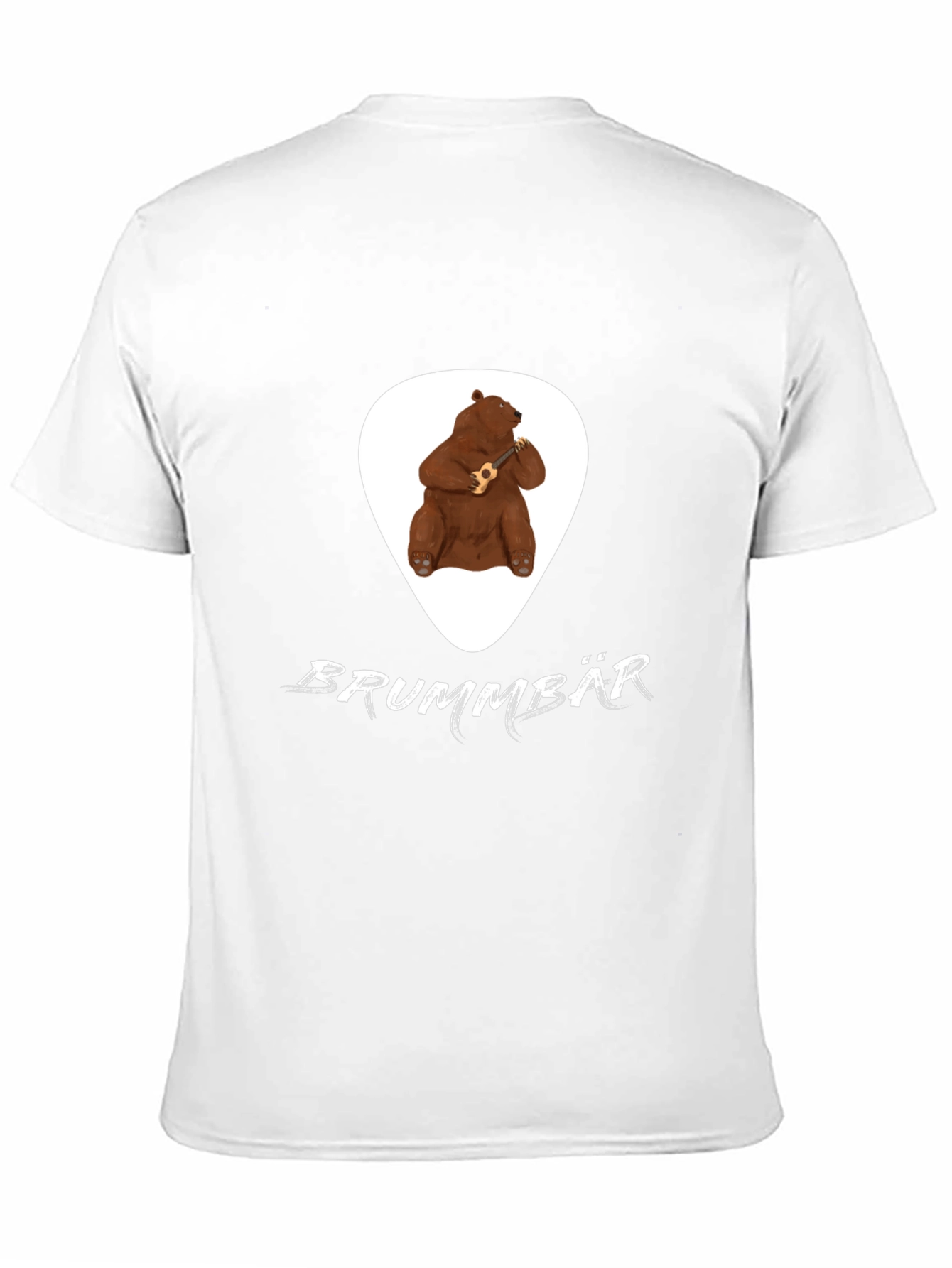 Black Brummbär Bear Ukulele T-Shirt - Black Cotton Tee view 11