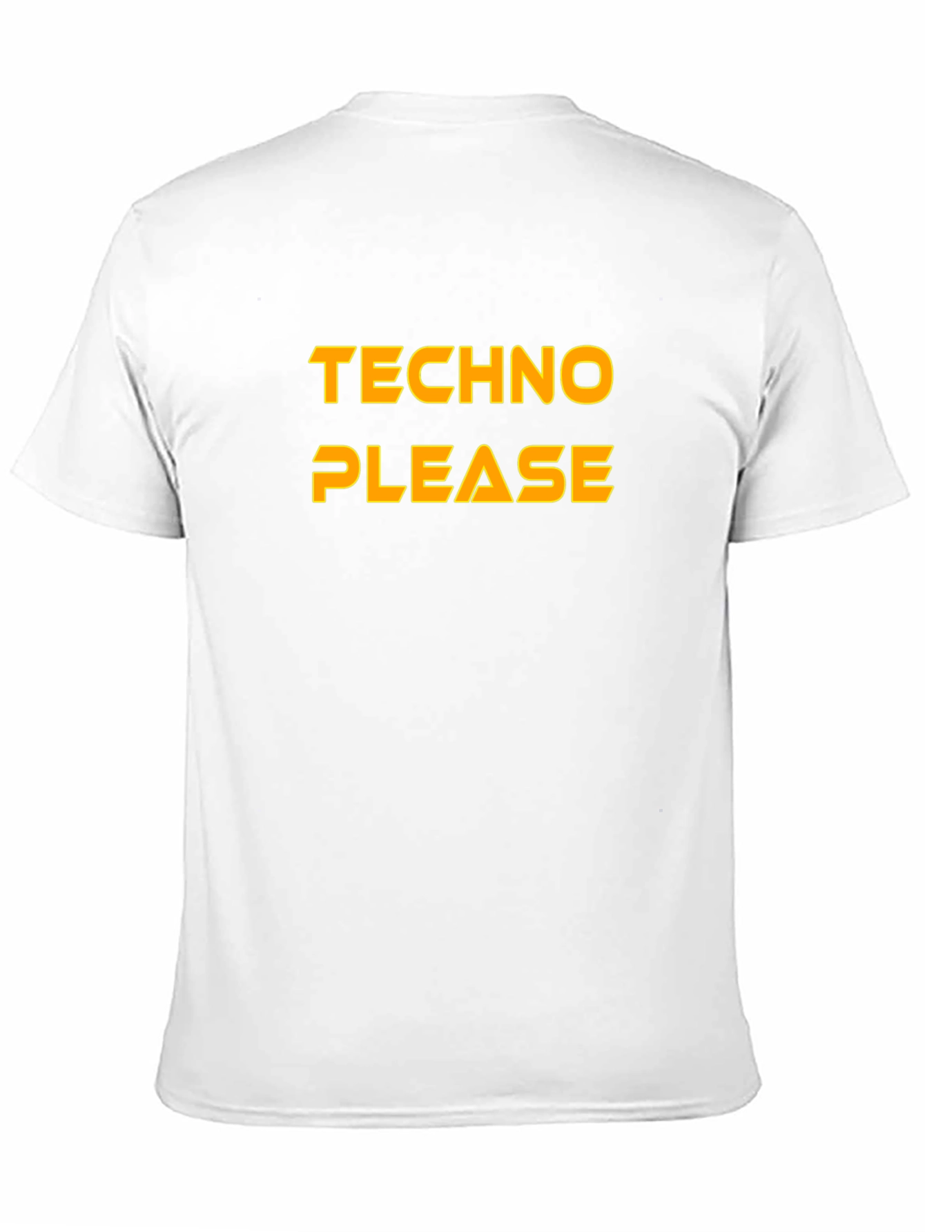 Black Techno Please T-Shirt - Bold Statement Tee view 11