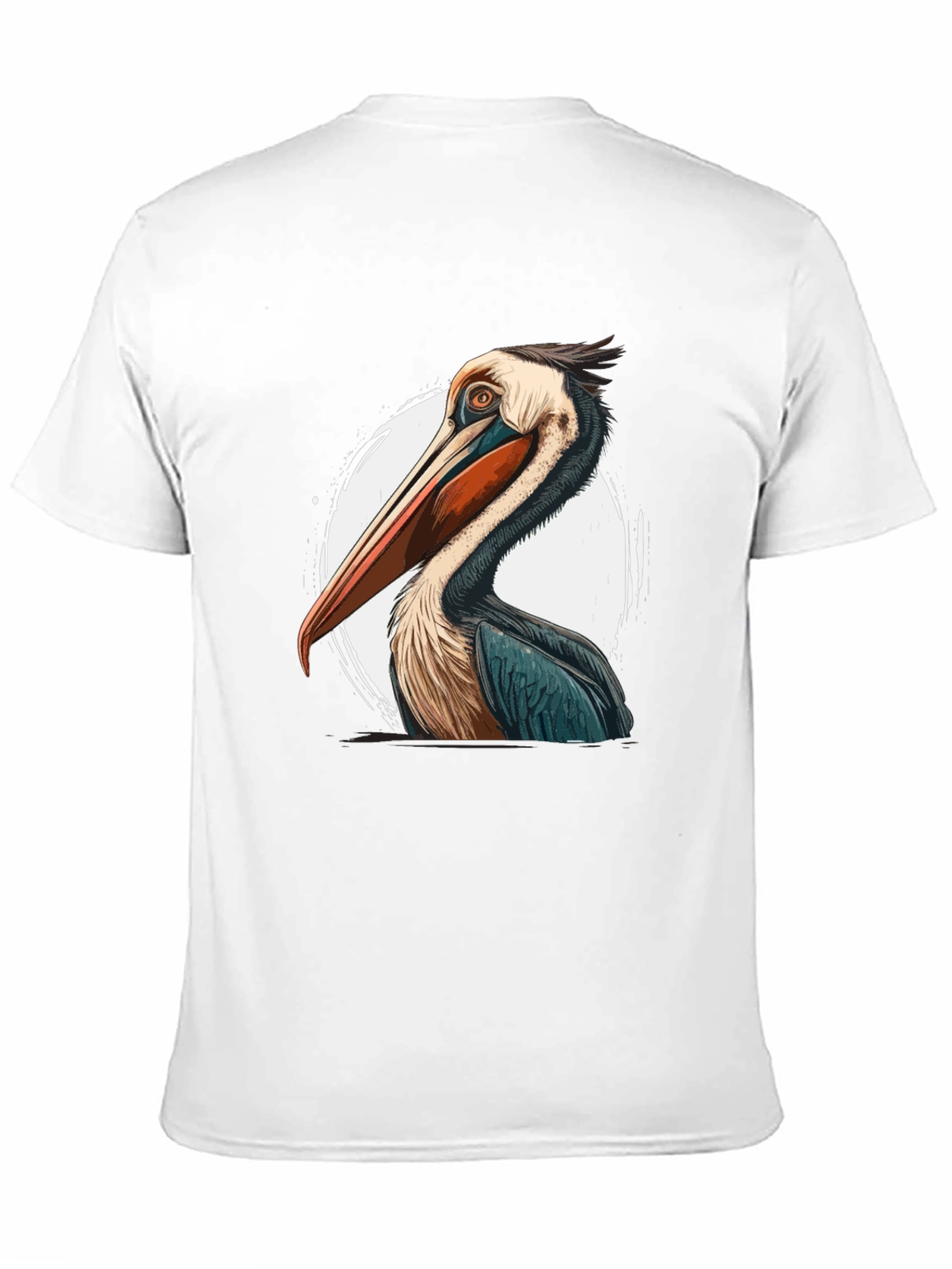 Black Pelican Graphic Tee - Unique Bird Design view 11