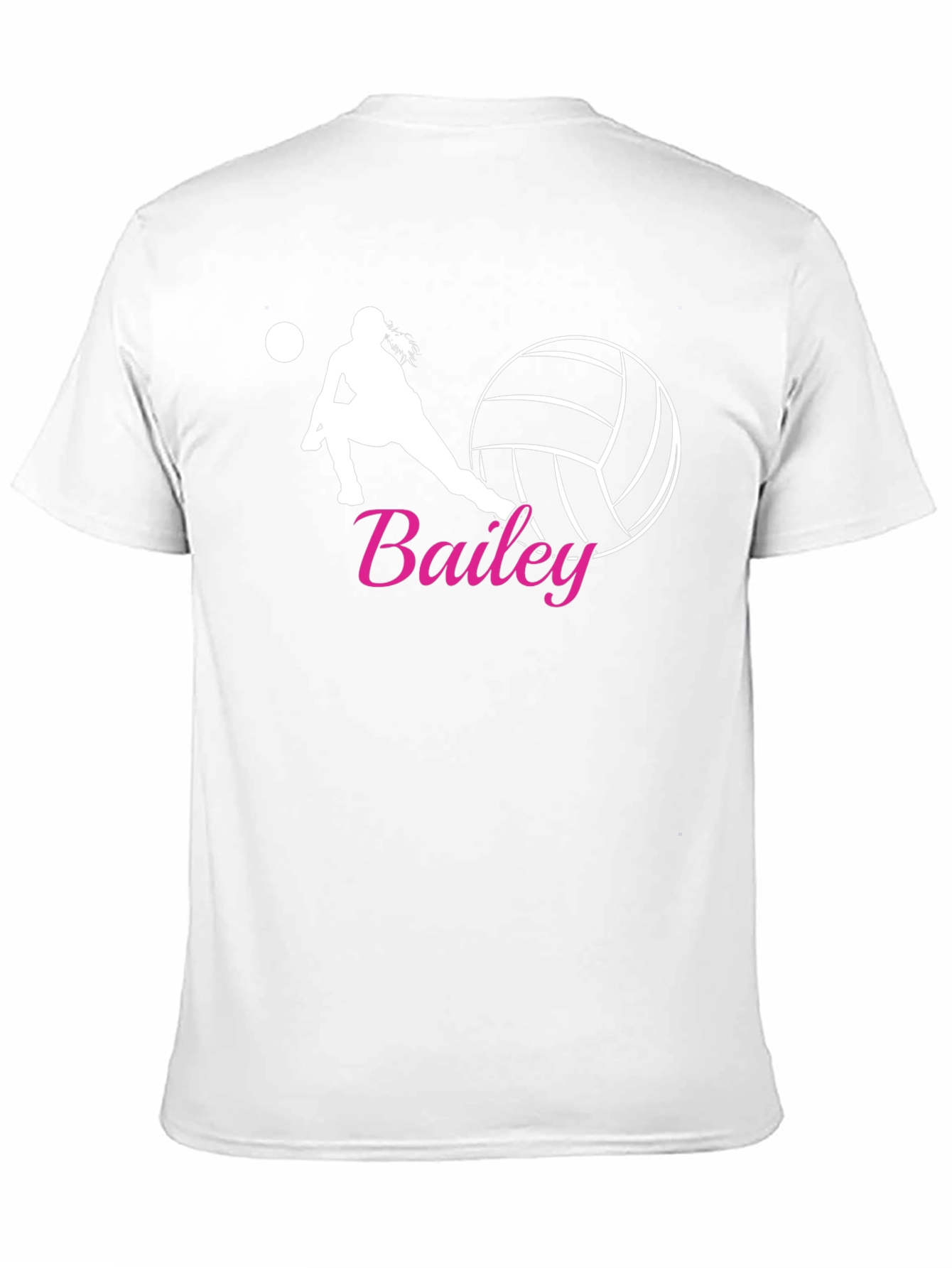 Volleyball Player Personalized Black T-Shirt - 11