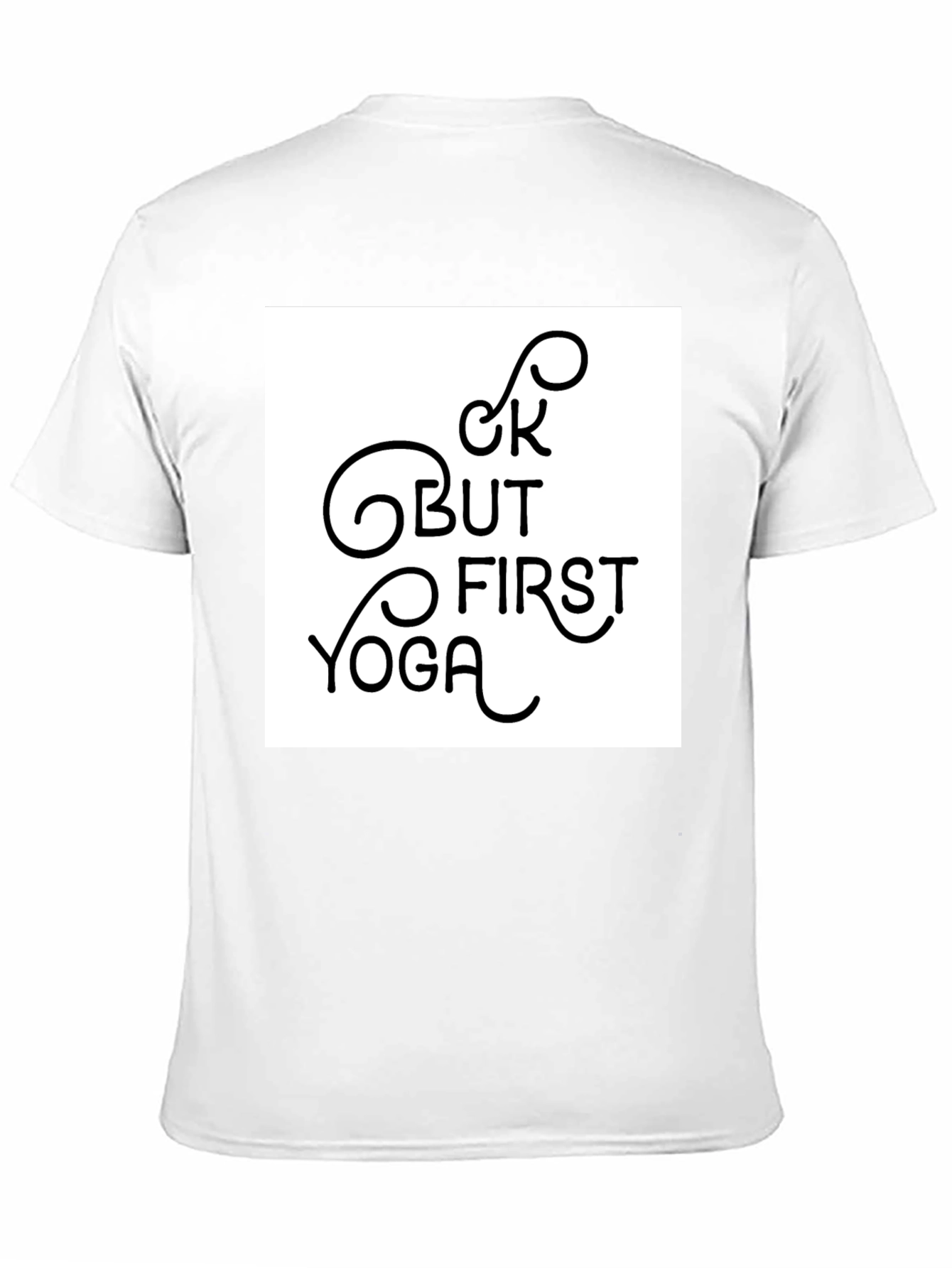 Black But First Yoga Graphic Tee - Black Casual Shirt view 11