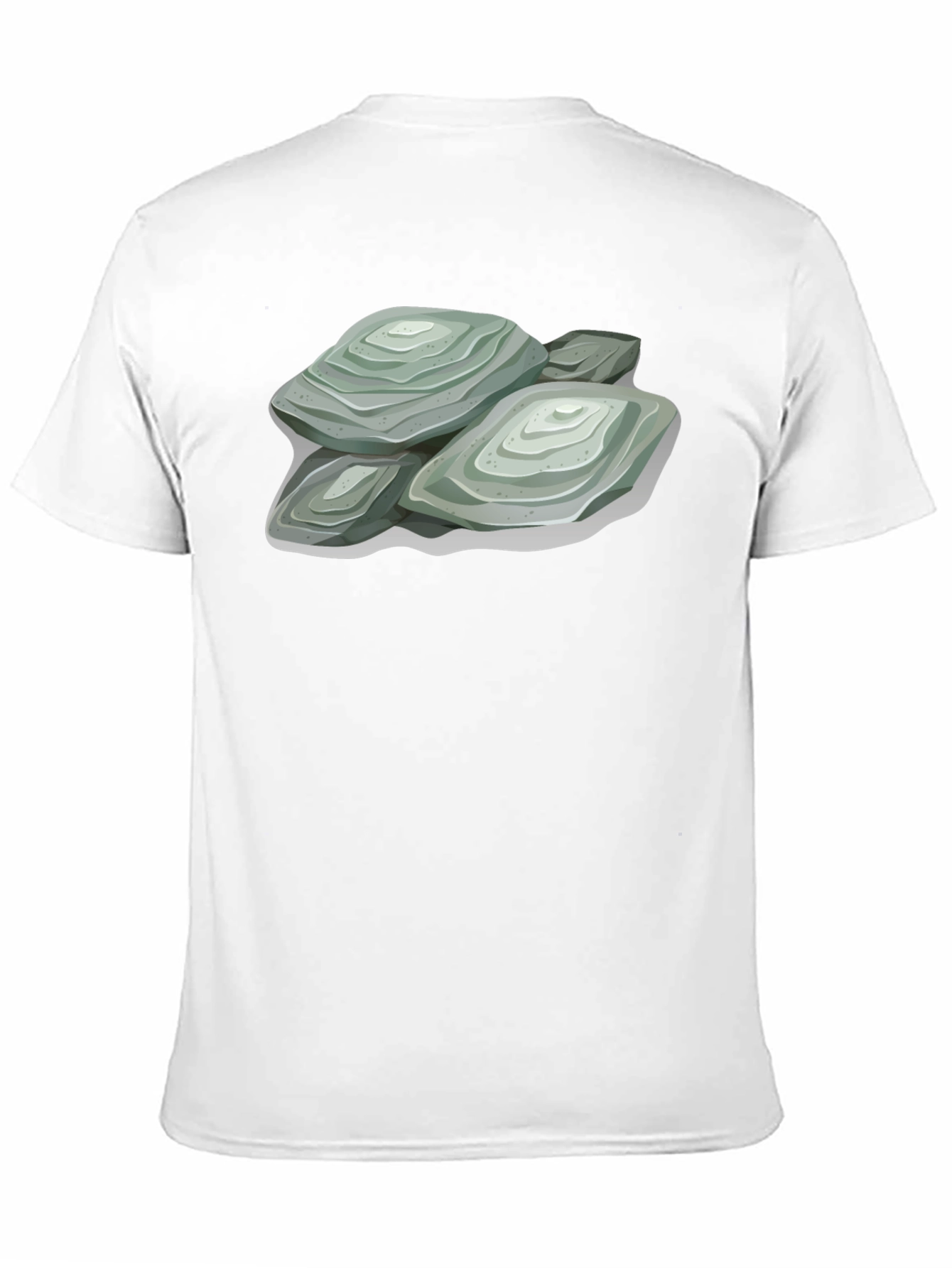 Black Stacked Stone Graphic Tee - Comfort Fit view 11