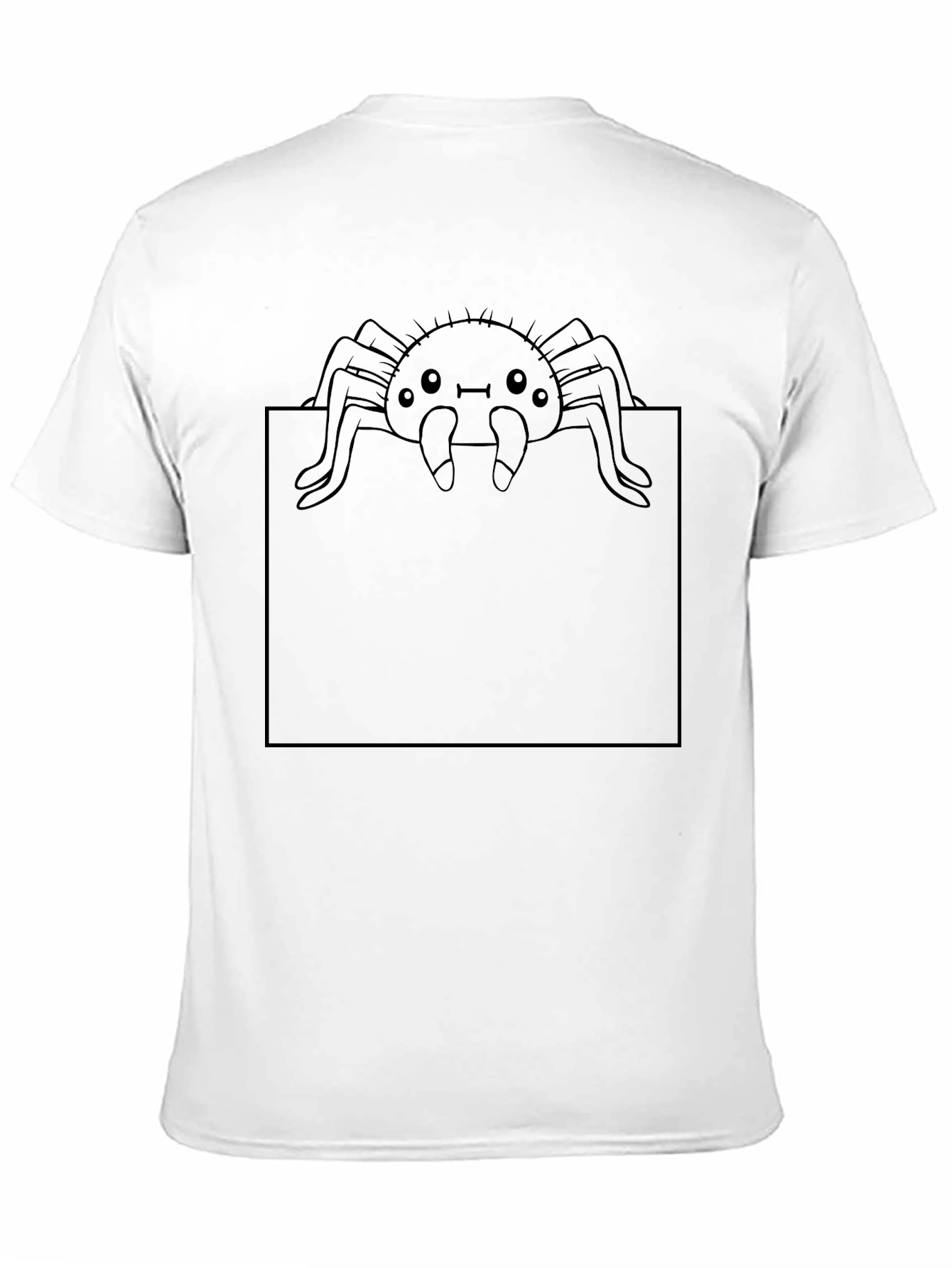 Black Cute Spider Graphic Black Tee view 11
