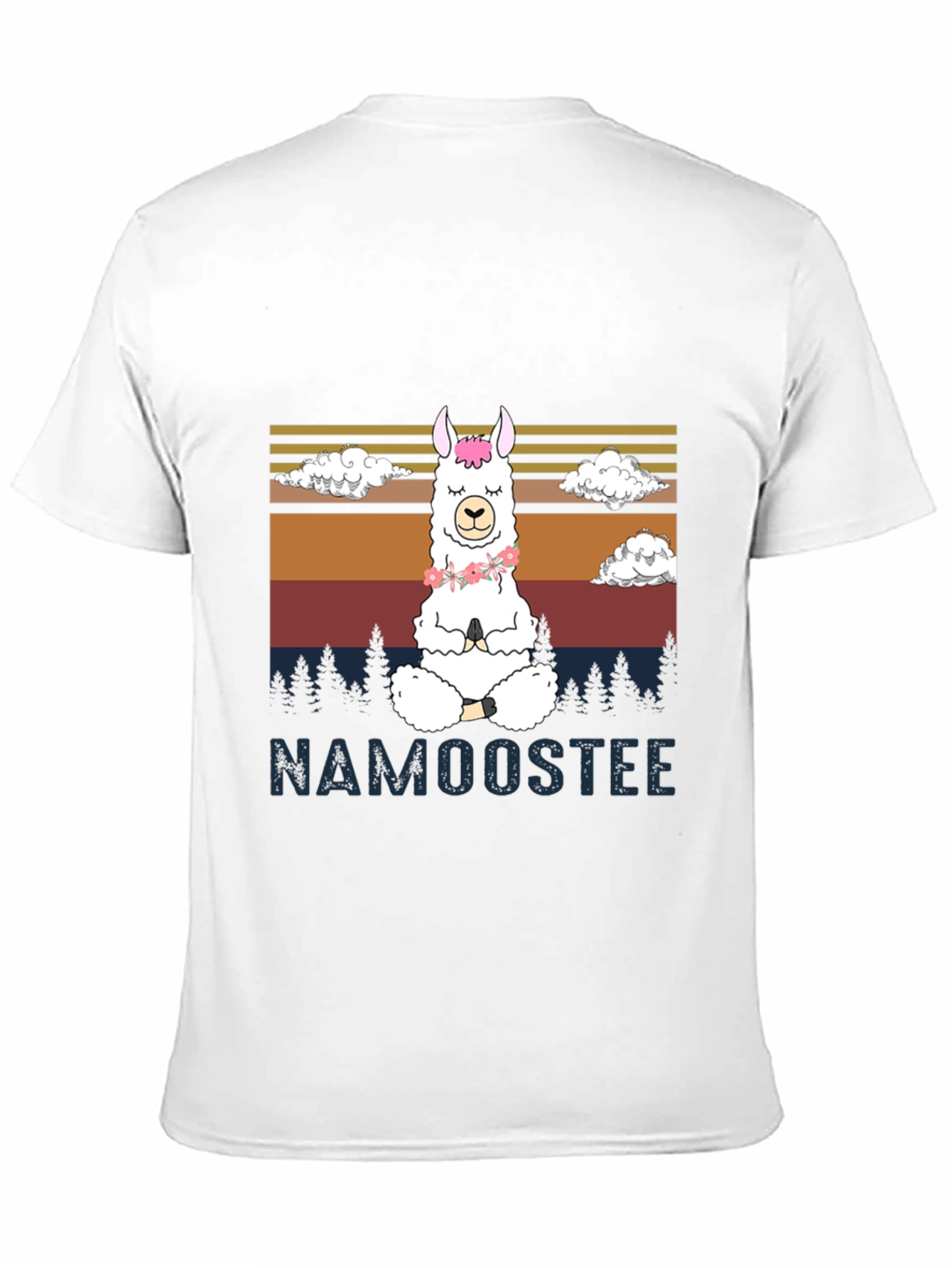 Black Namooostee Yoga Llama Tee view 11