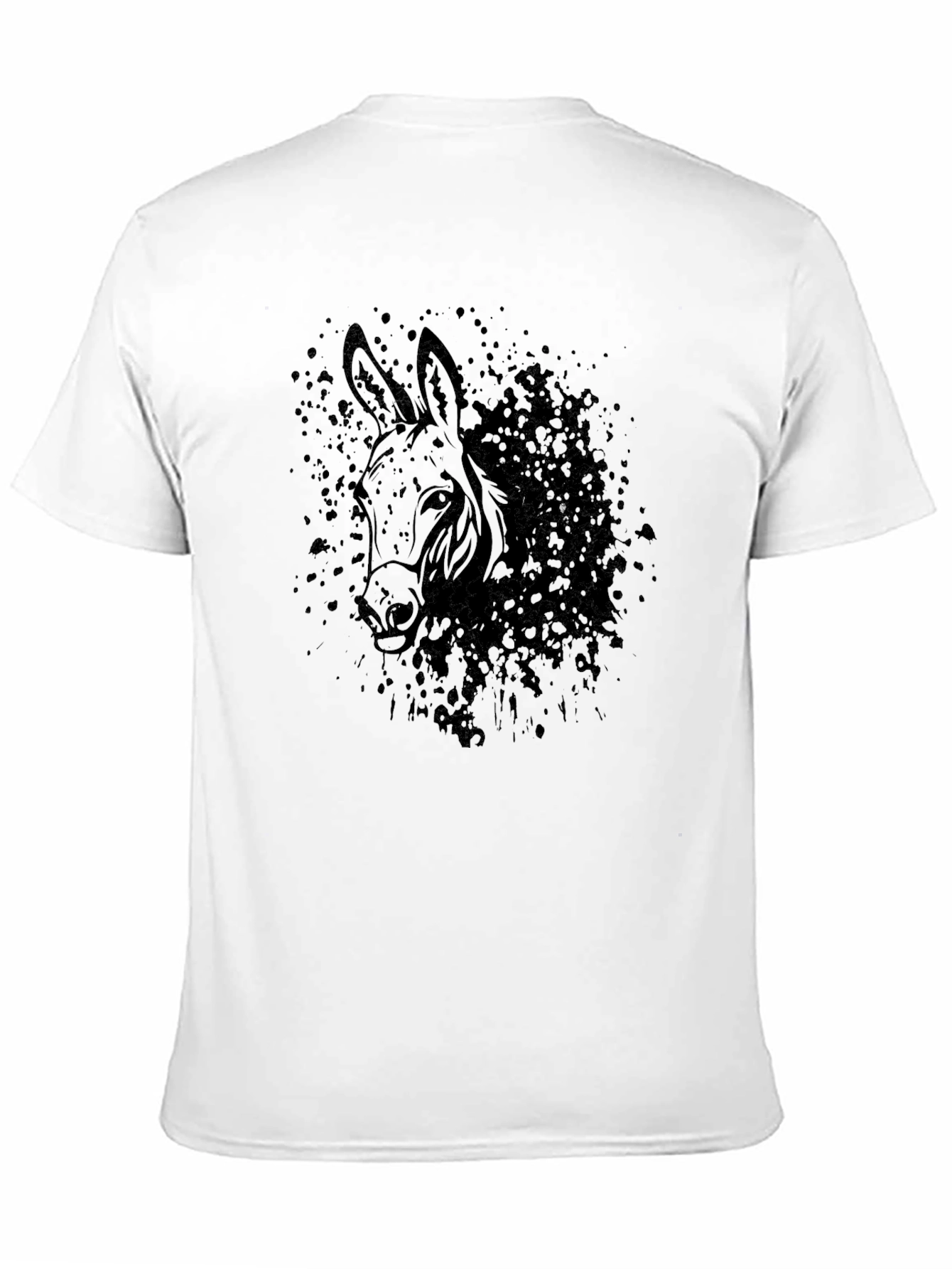 Black Black Donkey Graphic Tee - Men's Casual T-Shirt view 11