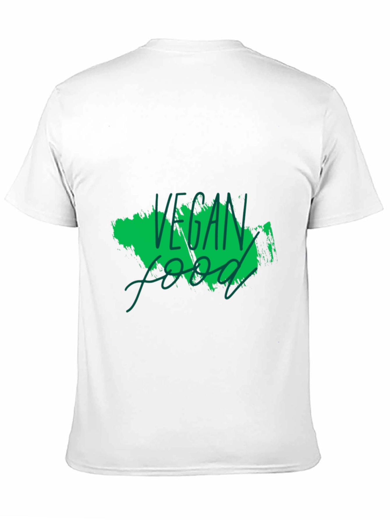 Black Vegan Food Graphic Black T-Shirt view 11