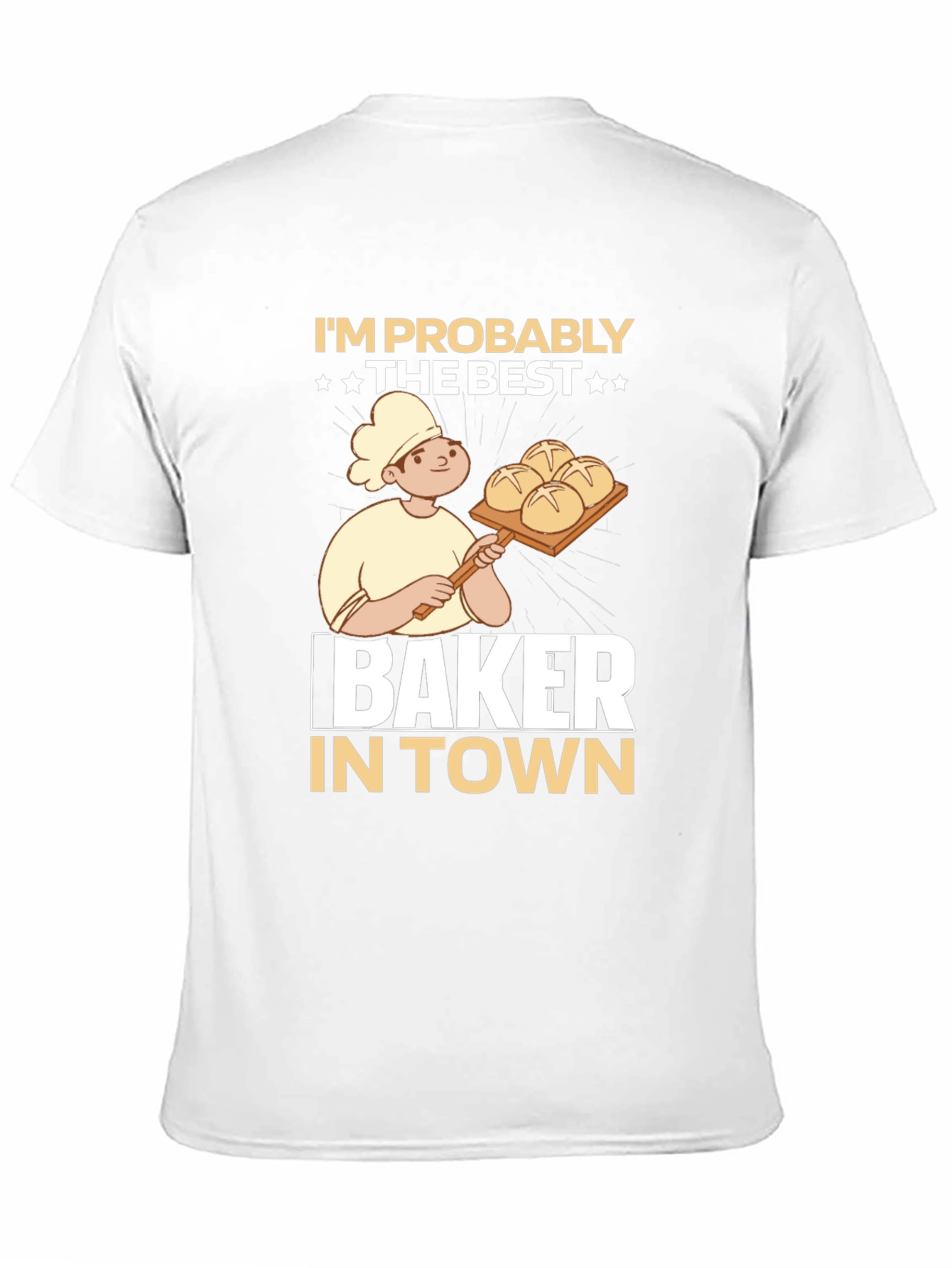 Black Best Baker in Town Graphic T-Shirt view 11