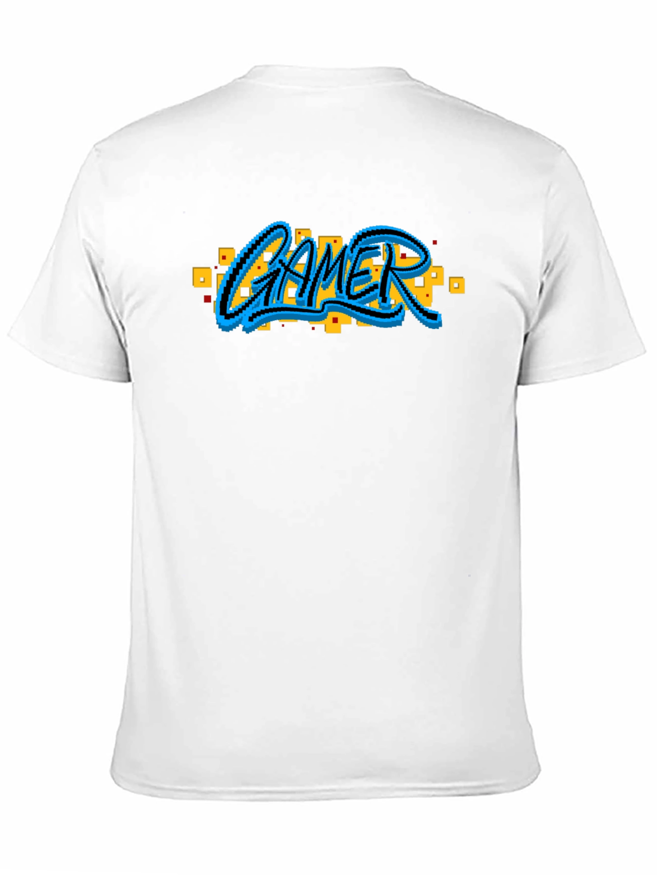 Black Pixel Gamer T-Shirt - Retro Style view 11