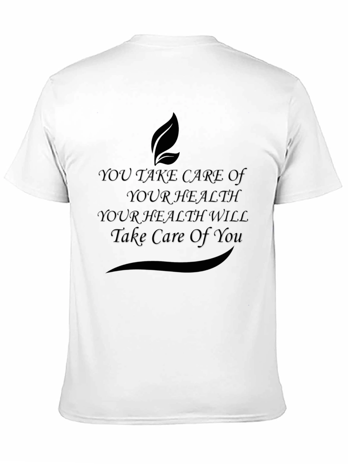 Black Health Quote Black T-Shirt - Self Care Message view 11