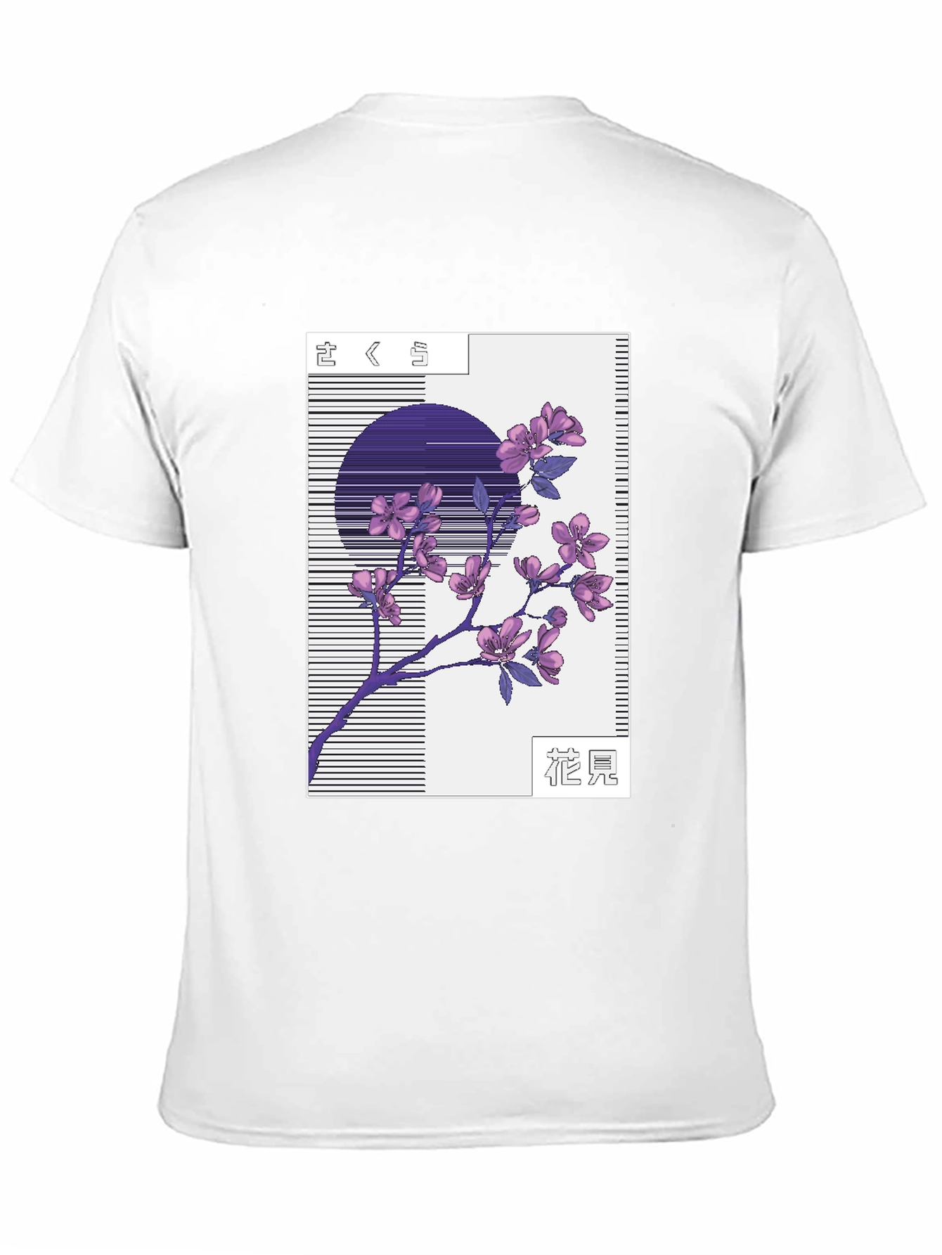 Black Sakura Blossom Graphic Tee view 11
