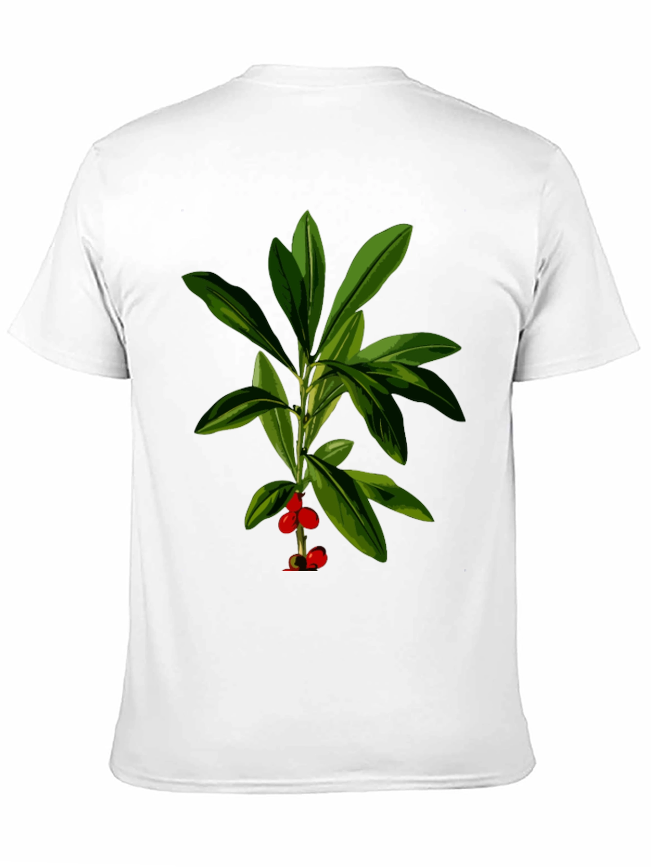 Black Botanical Print Black T-Shirt view 11