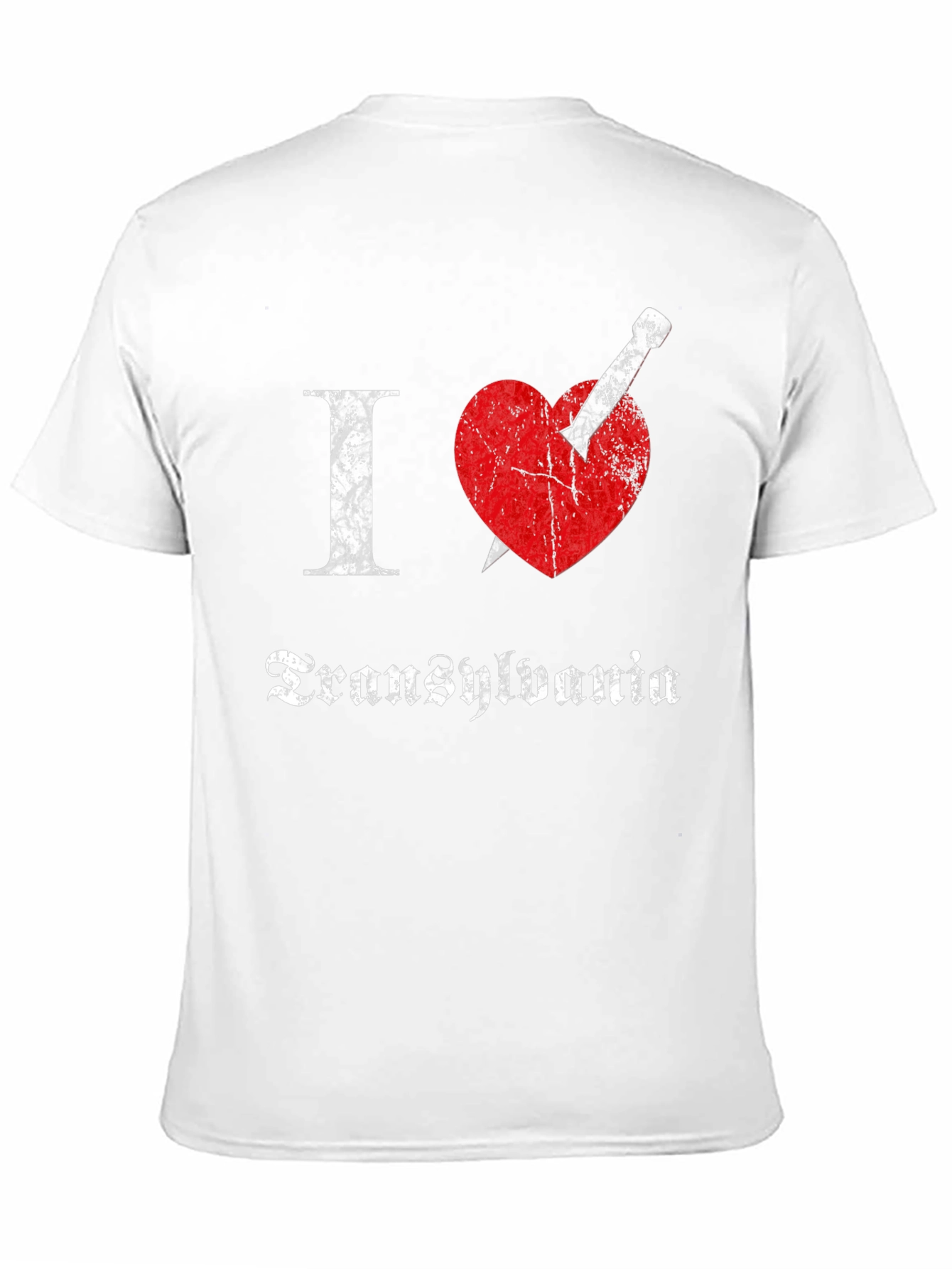 Black I Love Transylvania T-Shirt: Vampire Heart Tee view 11