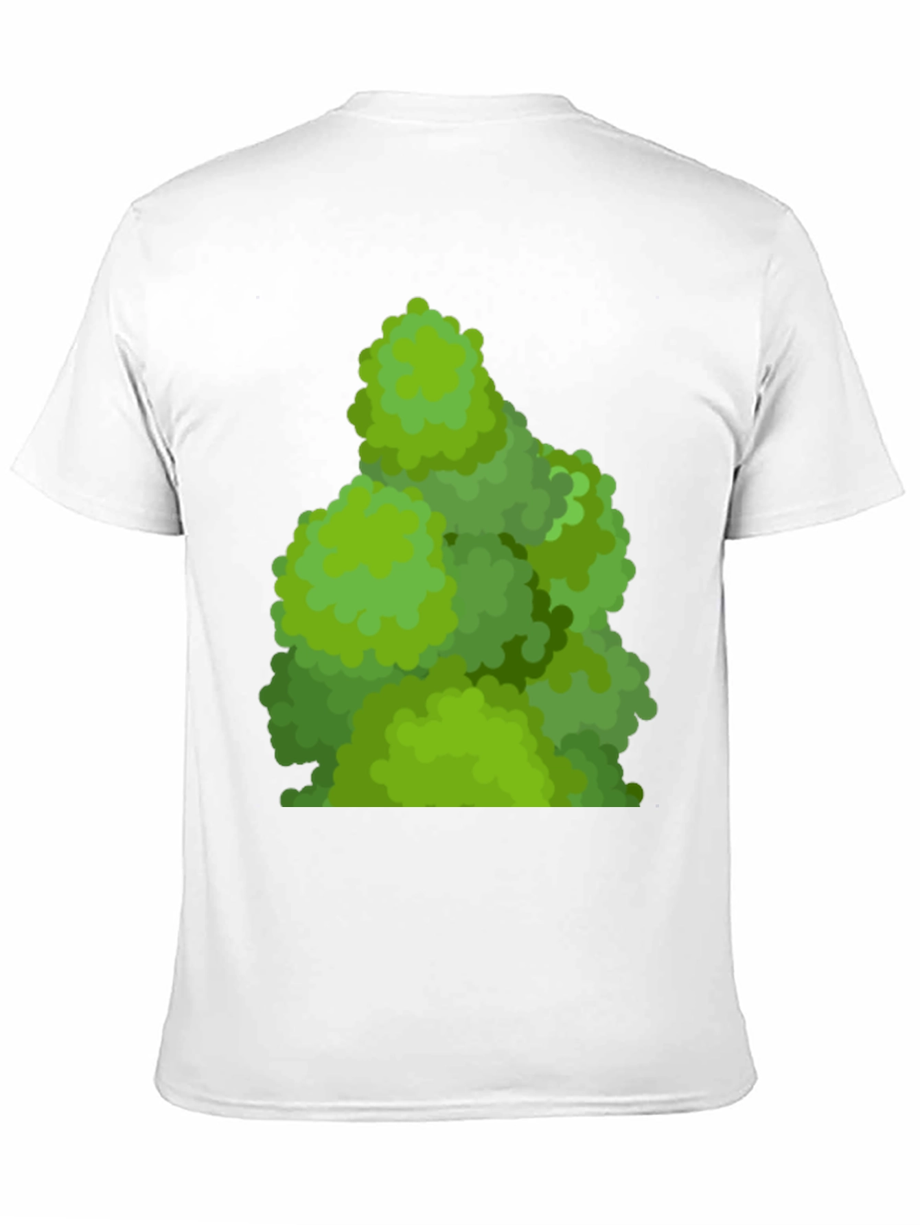 Black Green Bush Tee - Nature Inspired Graphic T-Shirt view 11