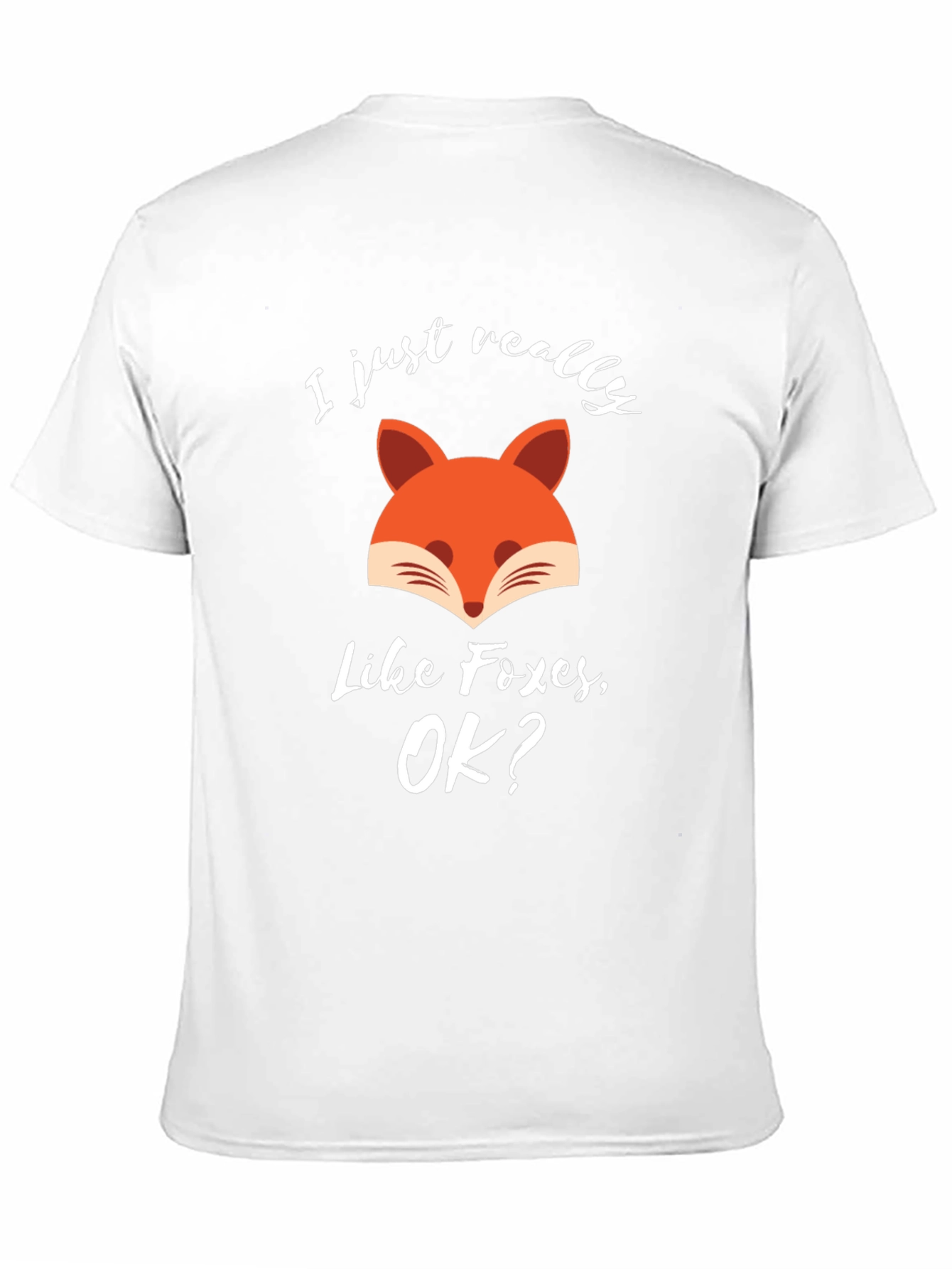 Black Funny Fox T-Shirt - I Just Really Like Foxes, OK? view 11