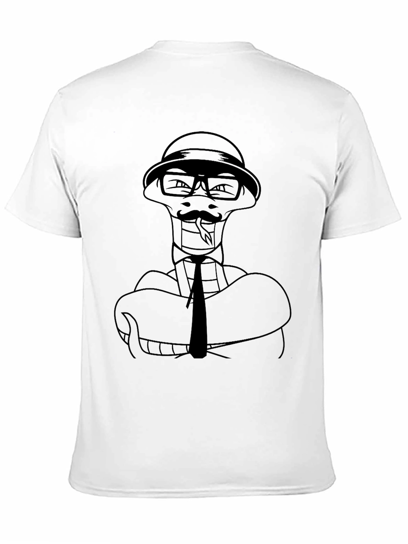 Black Dapper Snake Graphic Tee - Stylish & Unique view 11