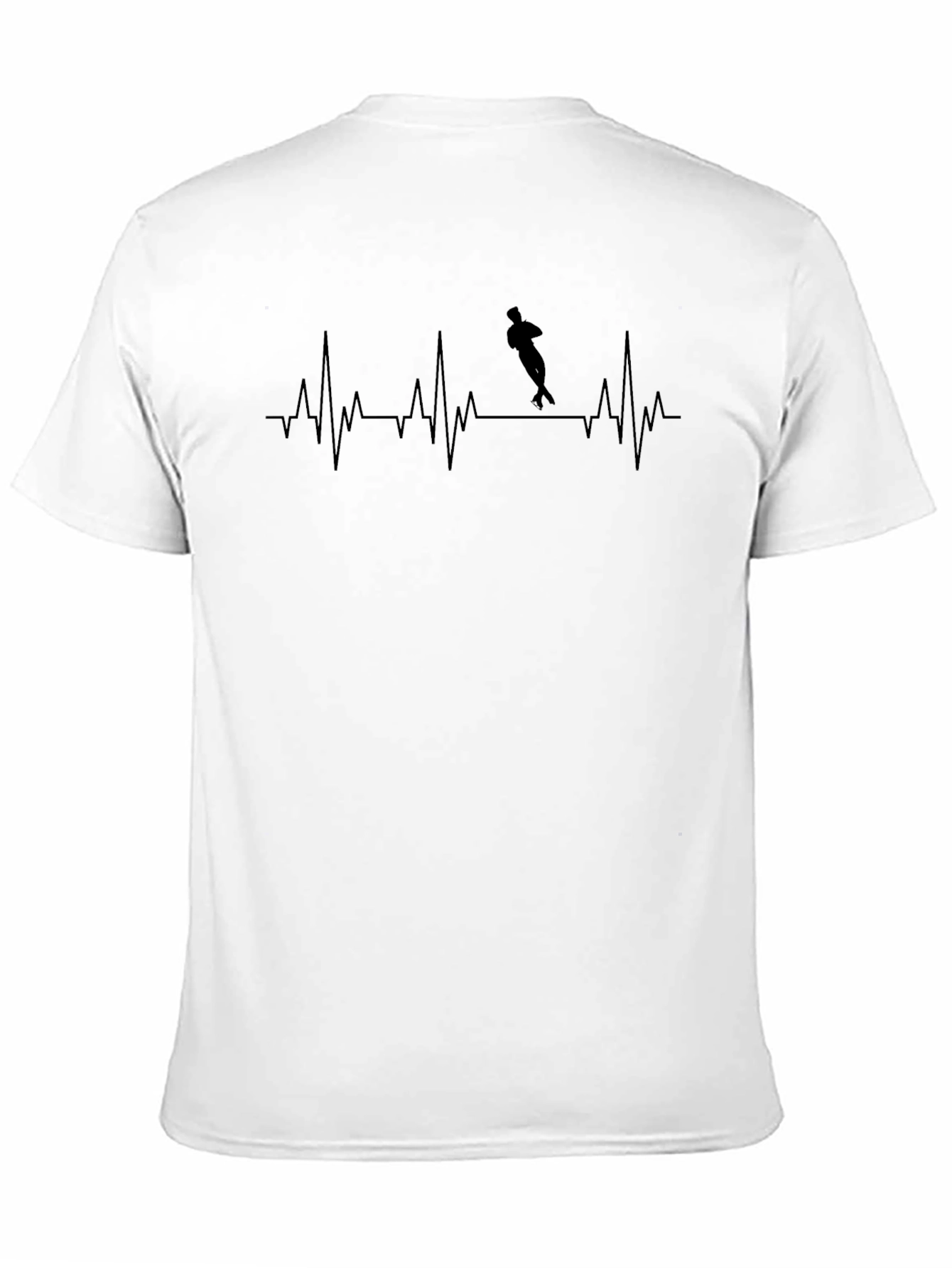 Black Rugby Heartbeat T-Shirt - Passion on Display view 11