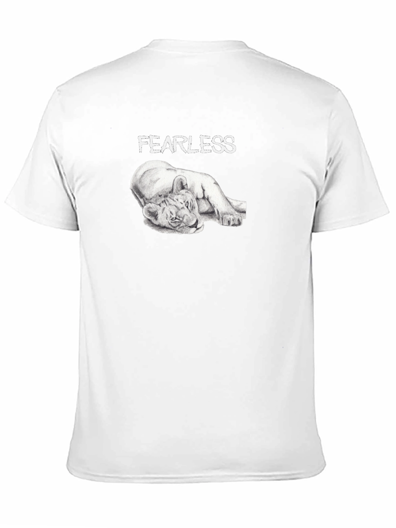 Black Fearless Lion Graphic T-Shirt - Premium Comfort Fit view 11