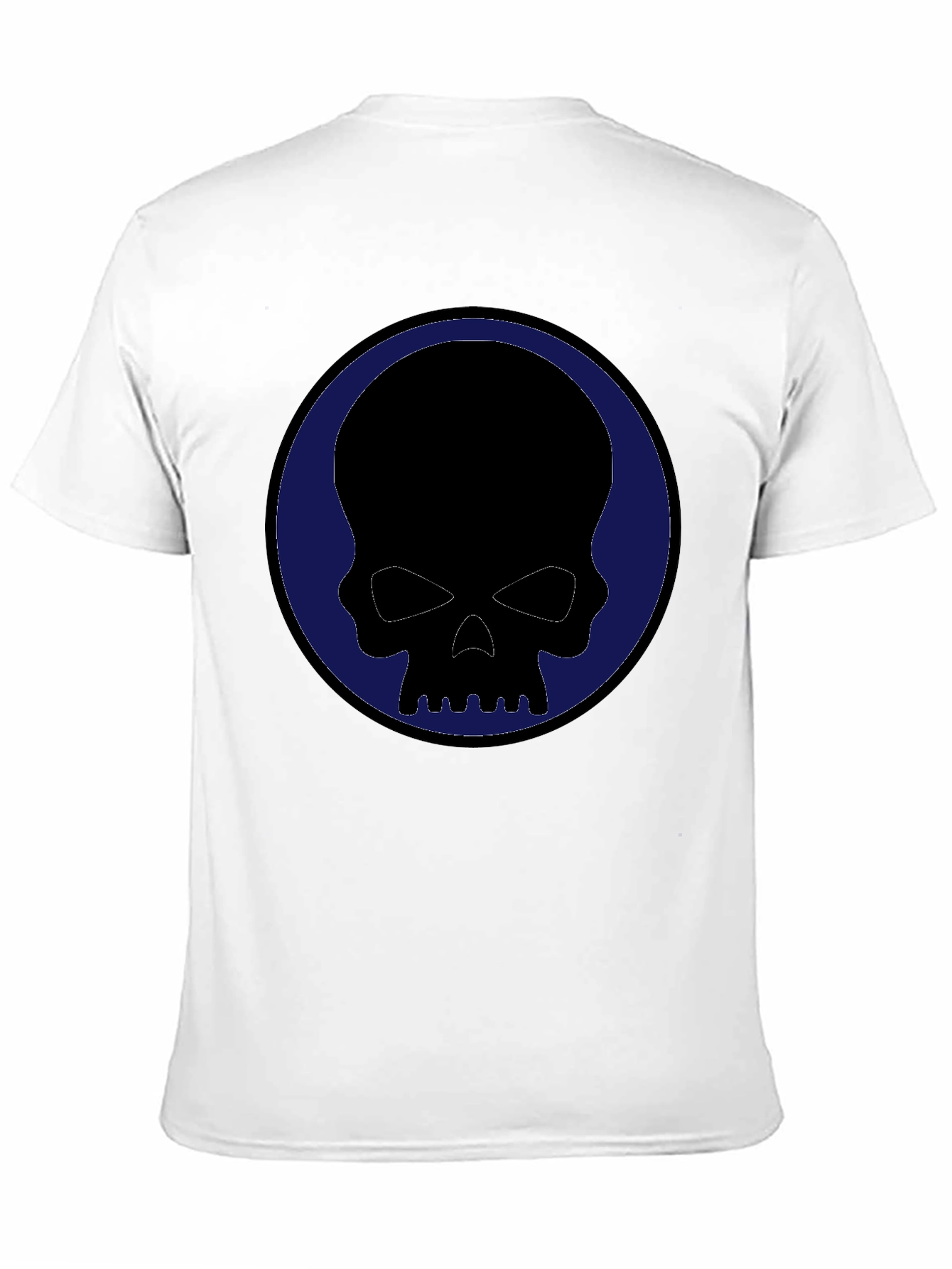 Black Skull Graphic Tee - Black Crew Neck Casual Shirt view 11