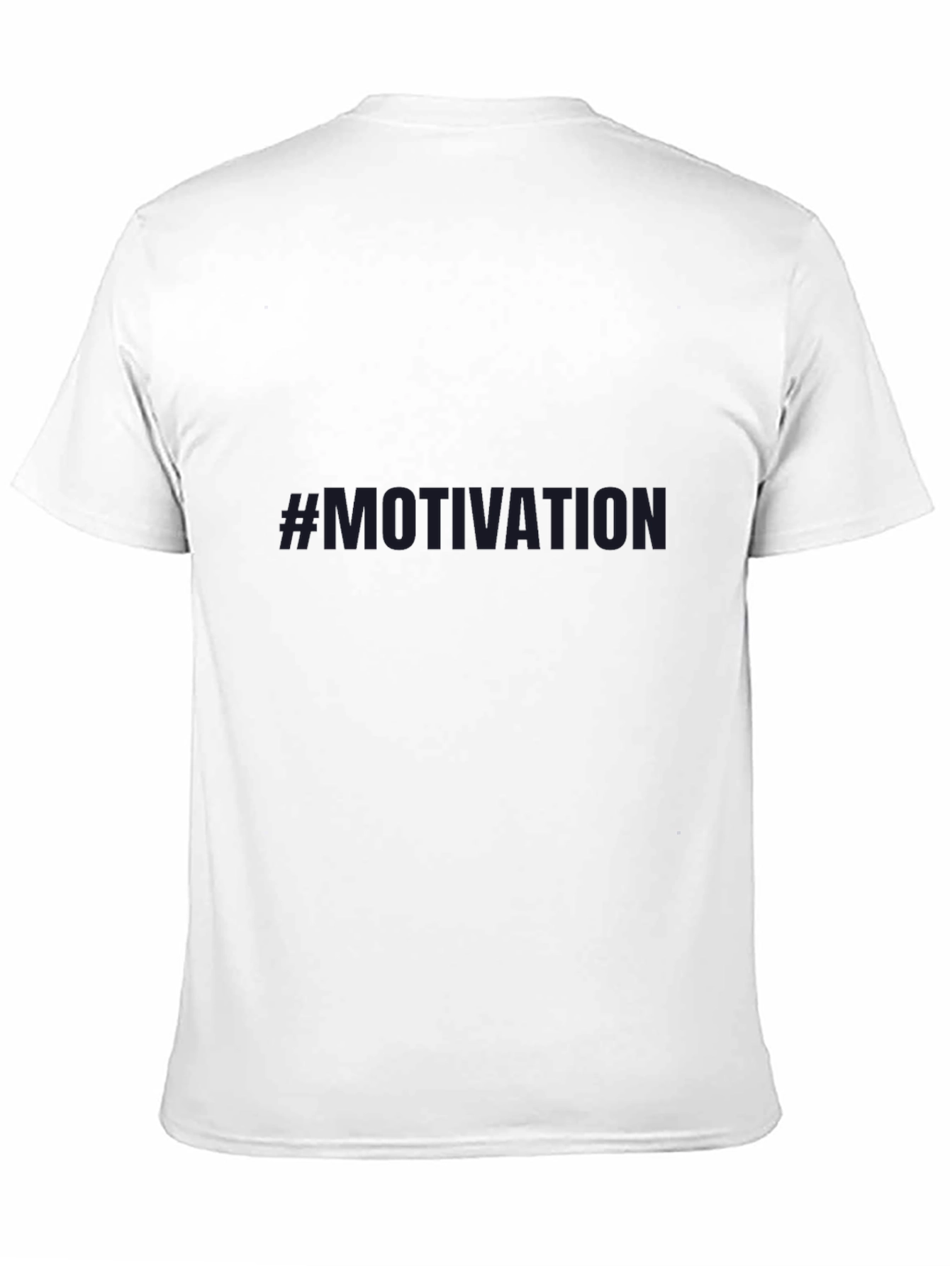 Black Motivation Men's Tee - Black Crew Neck T-Shirt view 11